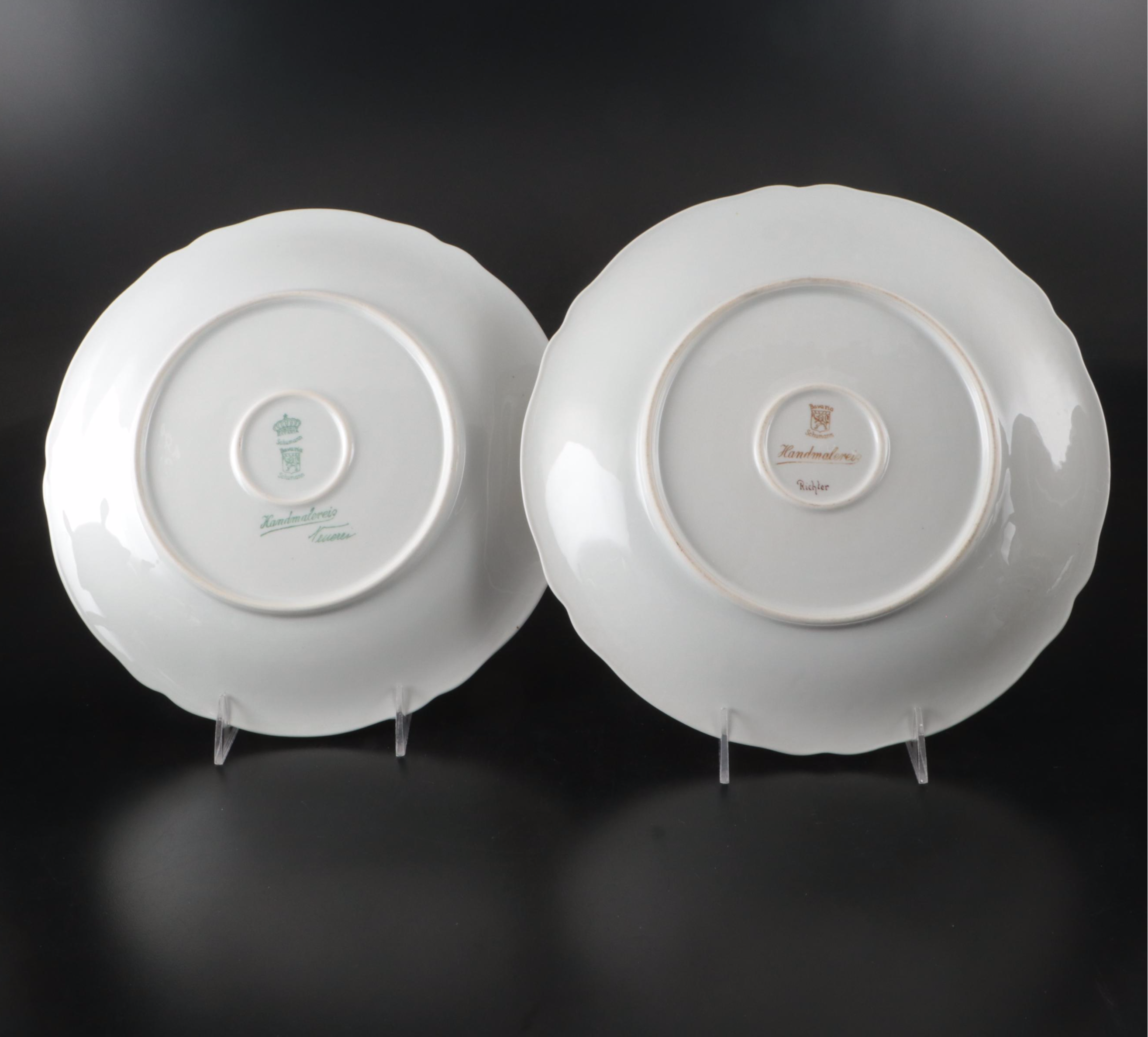 Schumann Blue Floral with Gold Gilt Trim Porcelain Teaware