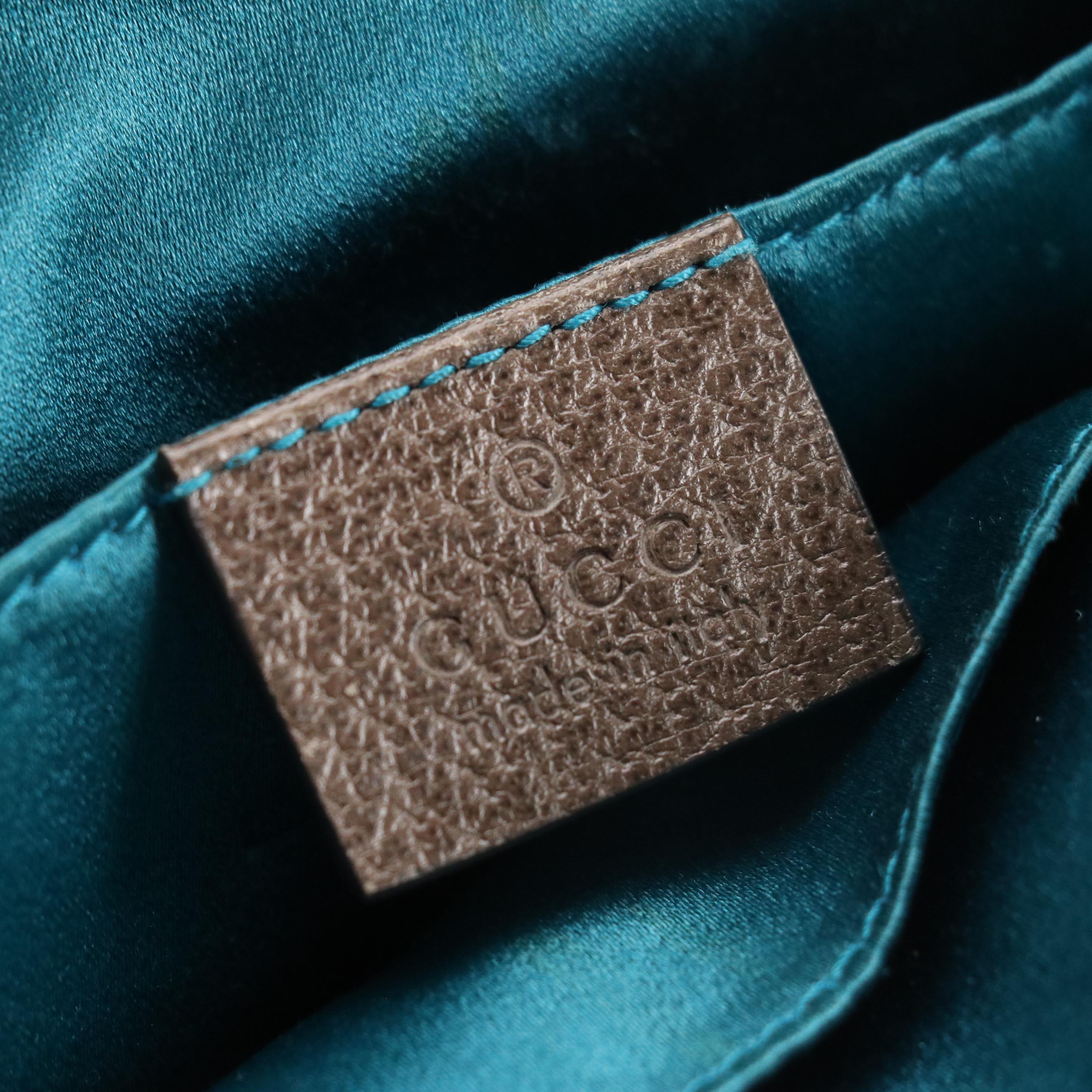 Gucci GG Supreme Canvas, Web Stripe, and Cinghiale Leather Bag