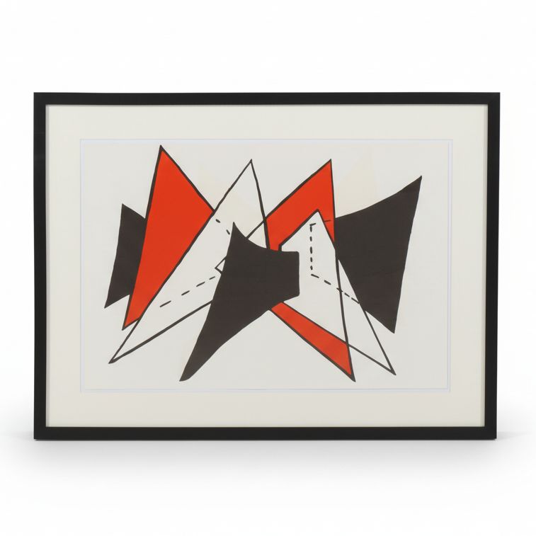 Alexander Calder Double-Page Color Lithograph for "Derrière le Miroir," 1963