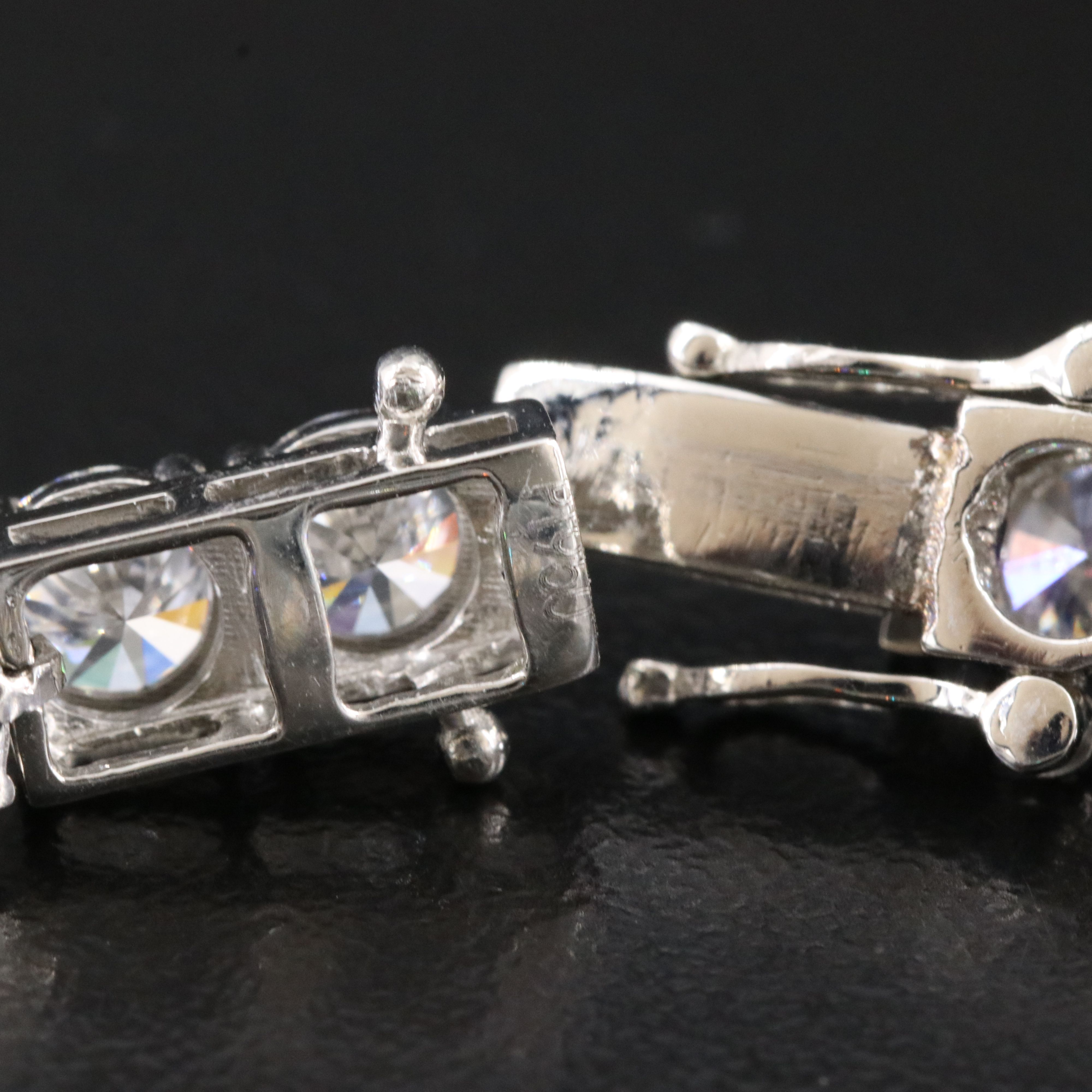 Platinum 14.03 CTW Lab Grown Diamond Line Bracelet