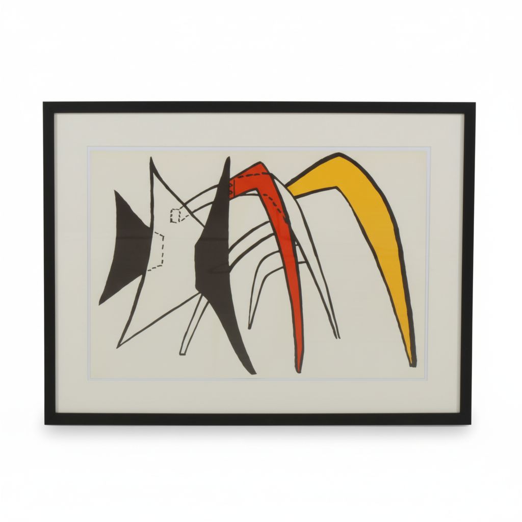 Alexander Calder Double-Page Color Lithograph for "Derrière le Miroir," 1963