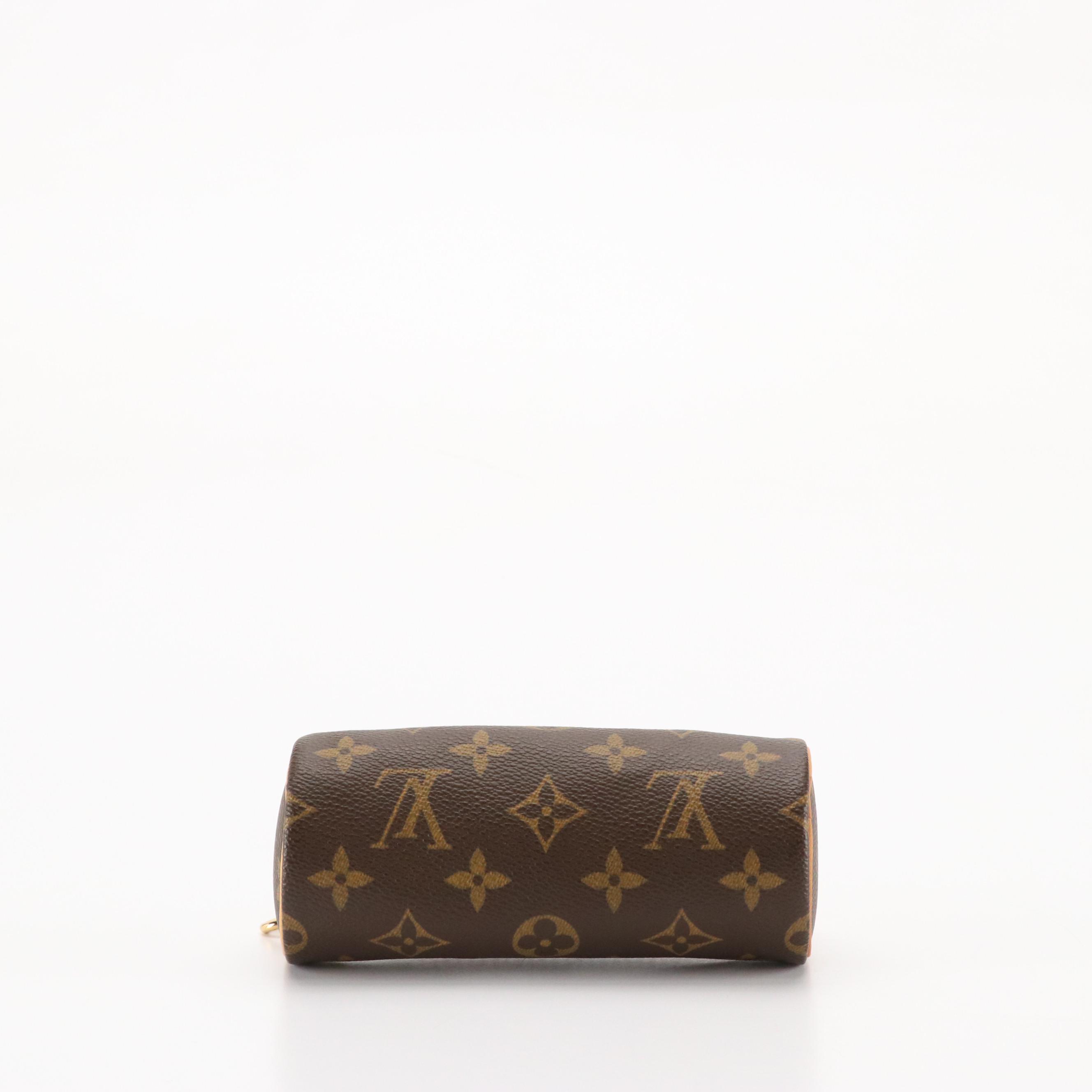 Louis Vuitton Papillon Pochette in Monogram Canvas and Vachetta Leather