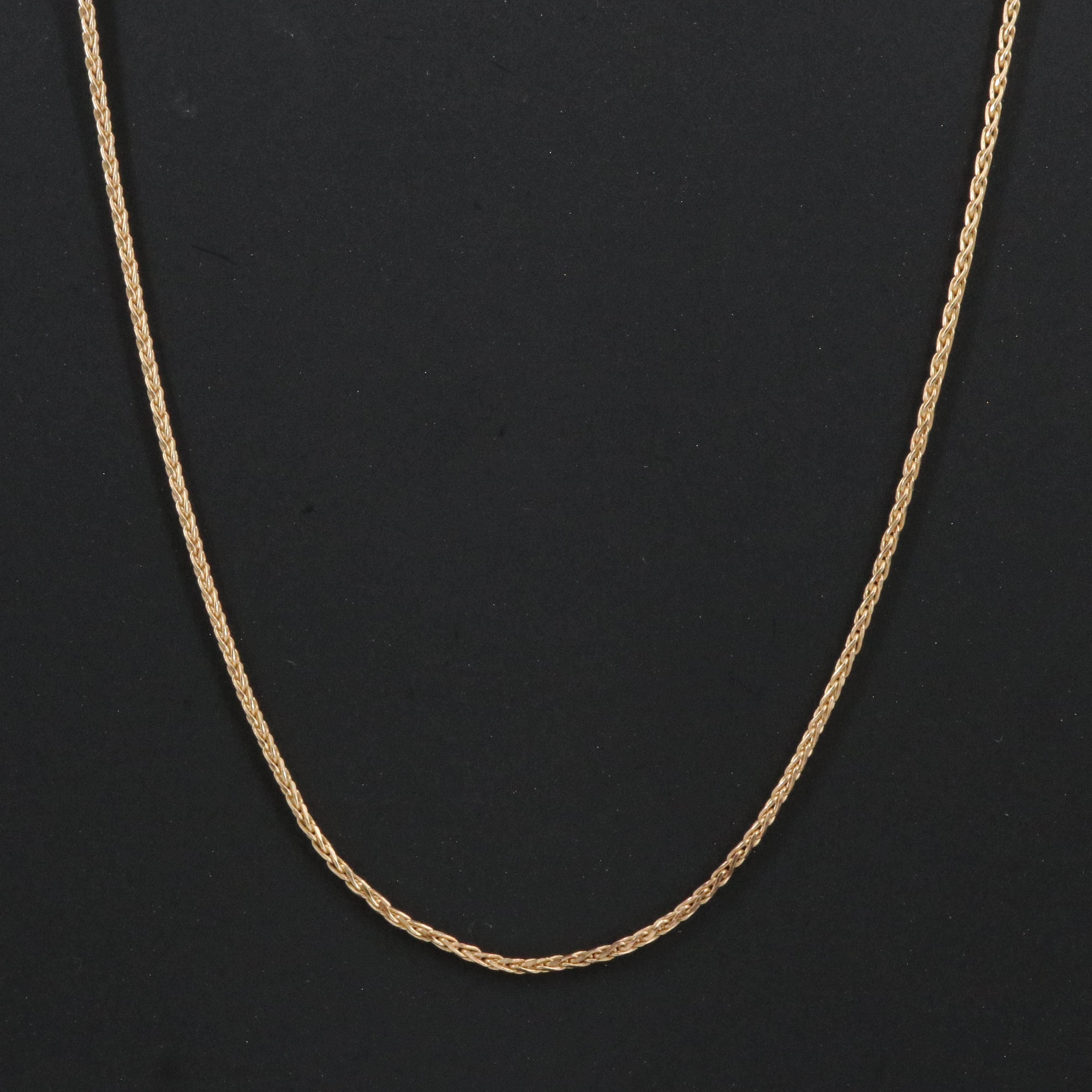 14K Wheat Chain Necklace