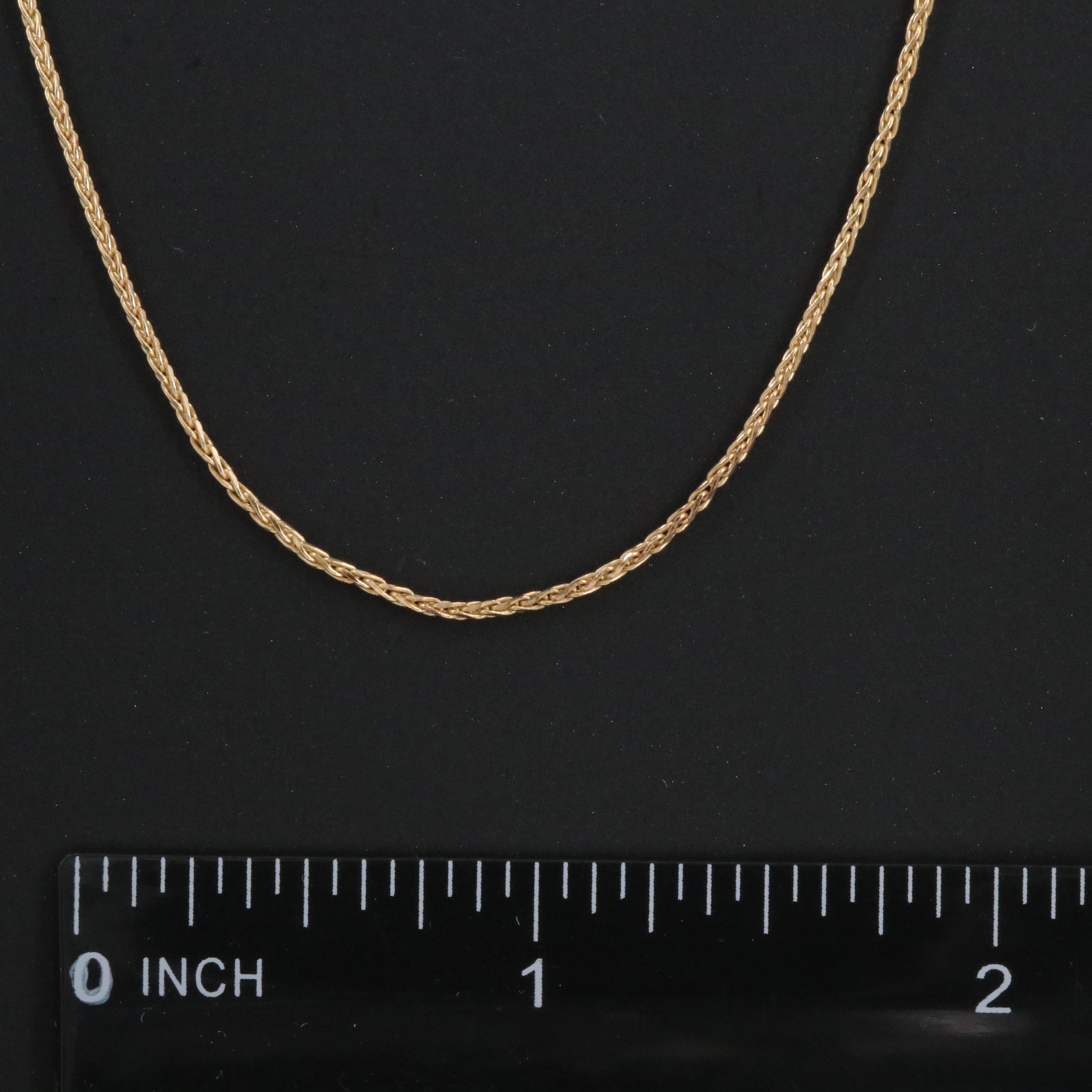 14K Wheat Chain Necklace