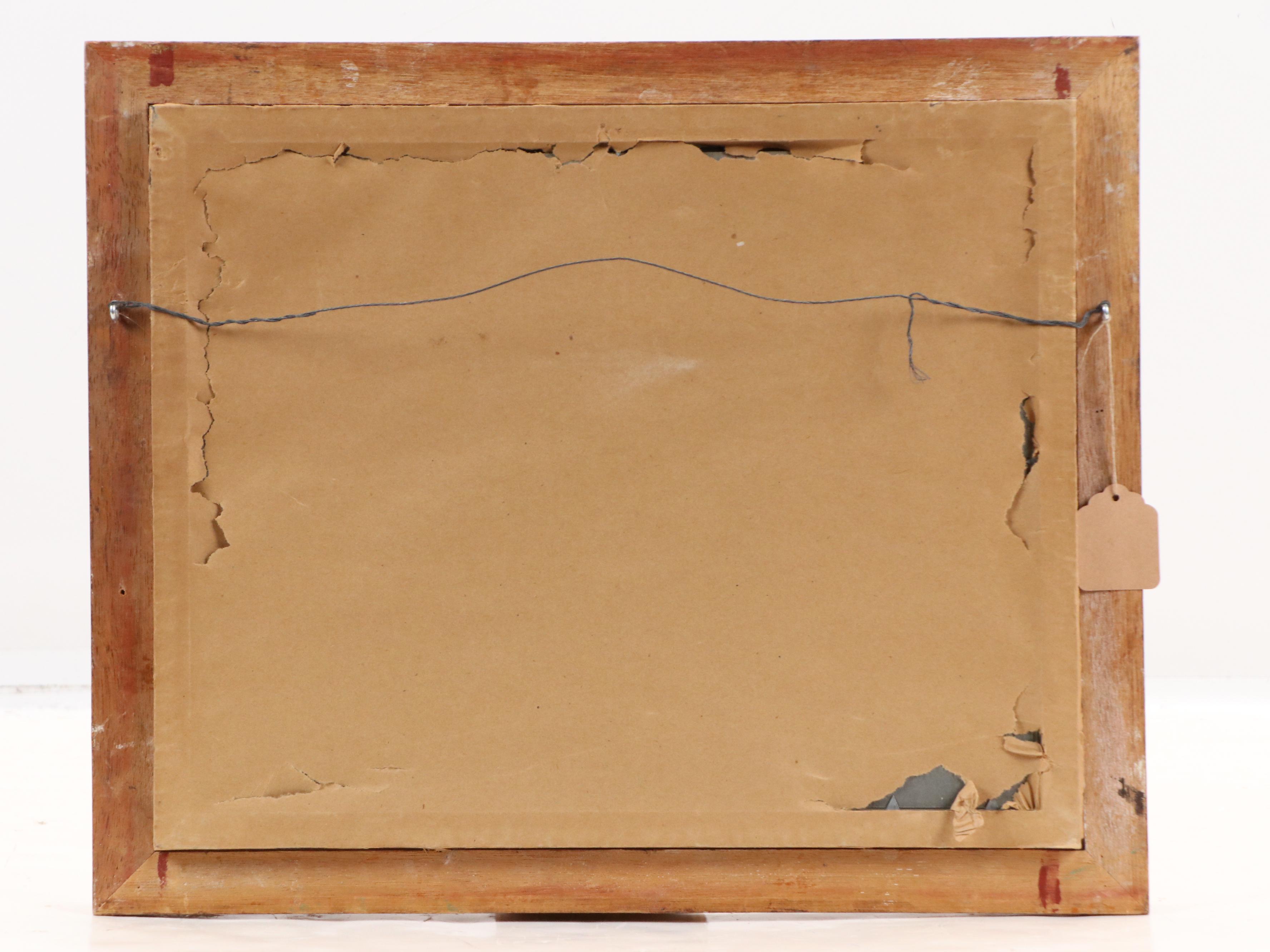 Hyacinthe Kuller Baron Hand-Colored Lithograph of Girl in Profile