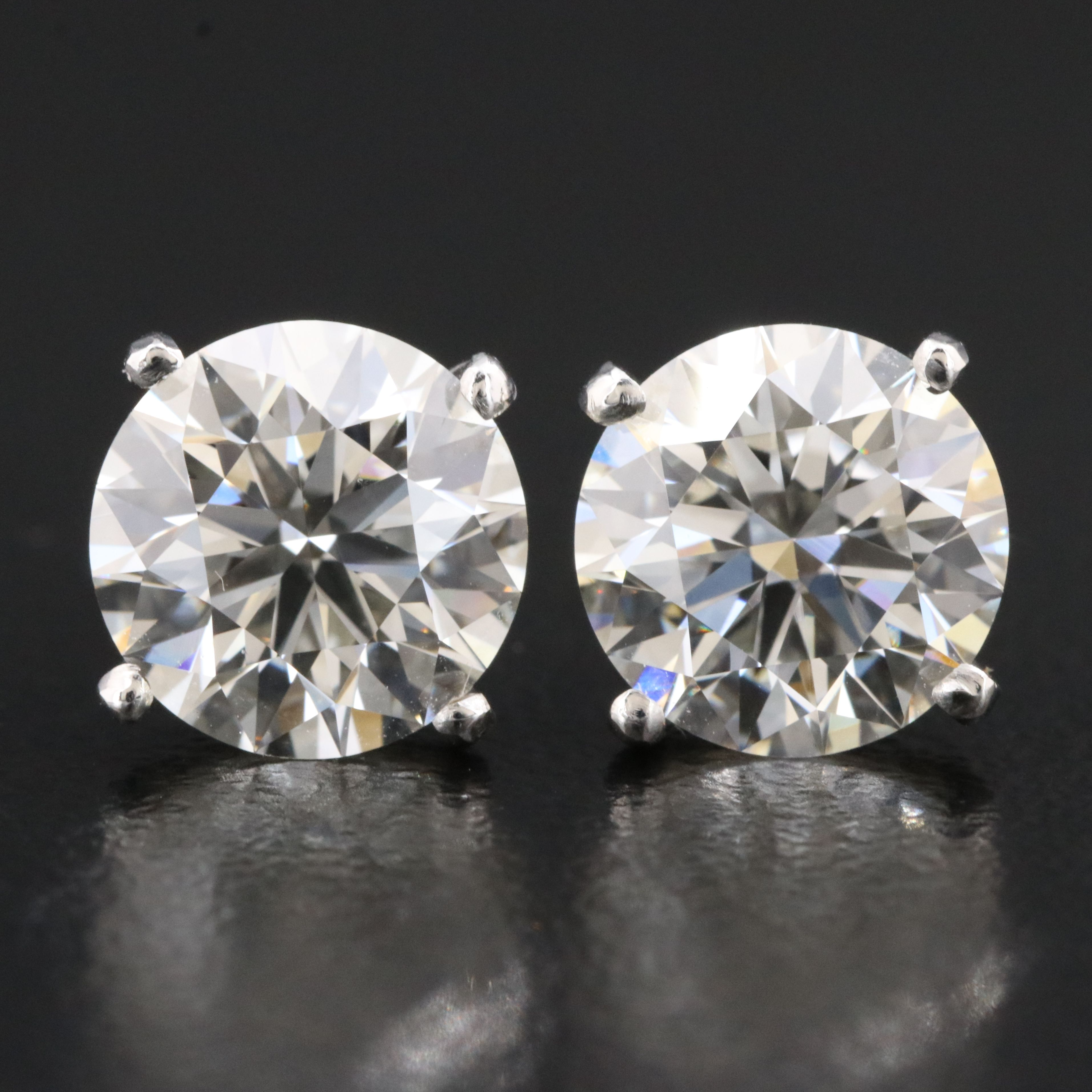 14K 4.00 CTW Lab Grown Diamond Stud Earrings
