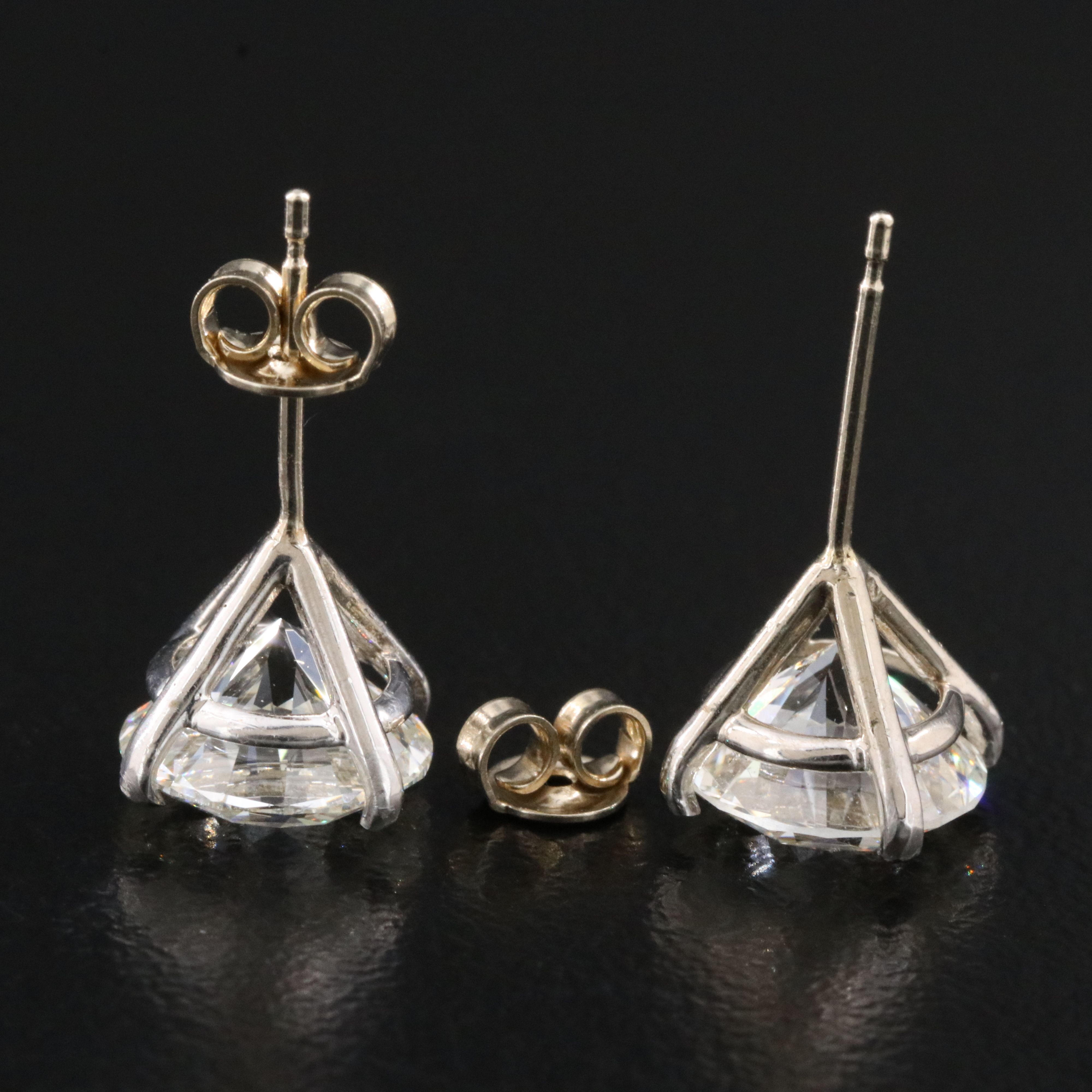 14K 4.00 CTW Lab Grown Diamond Stud Earrings