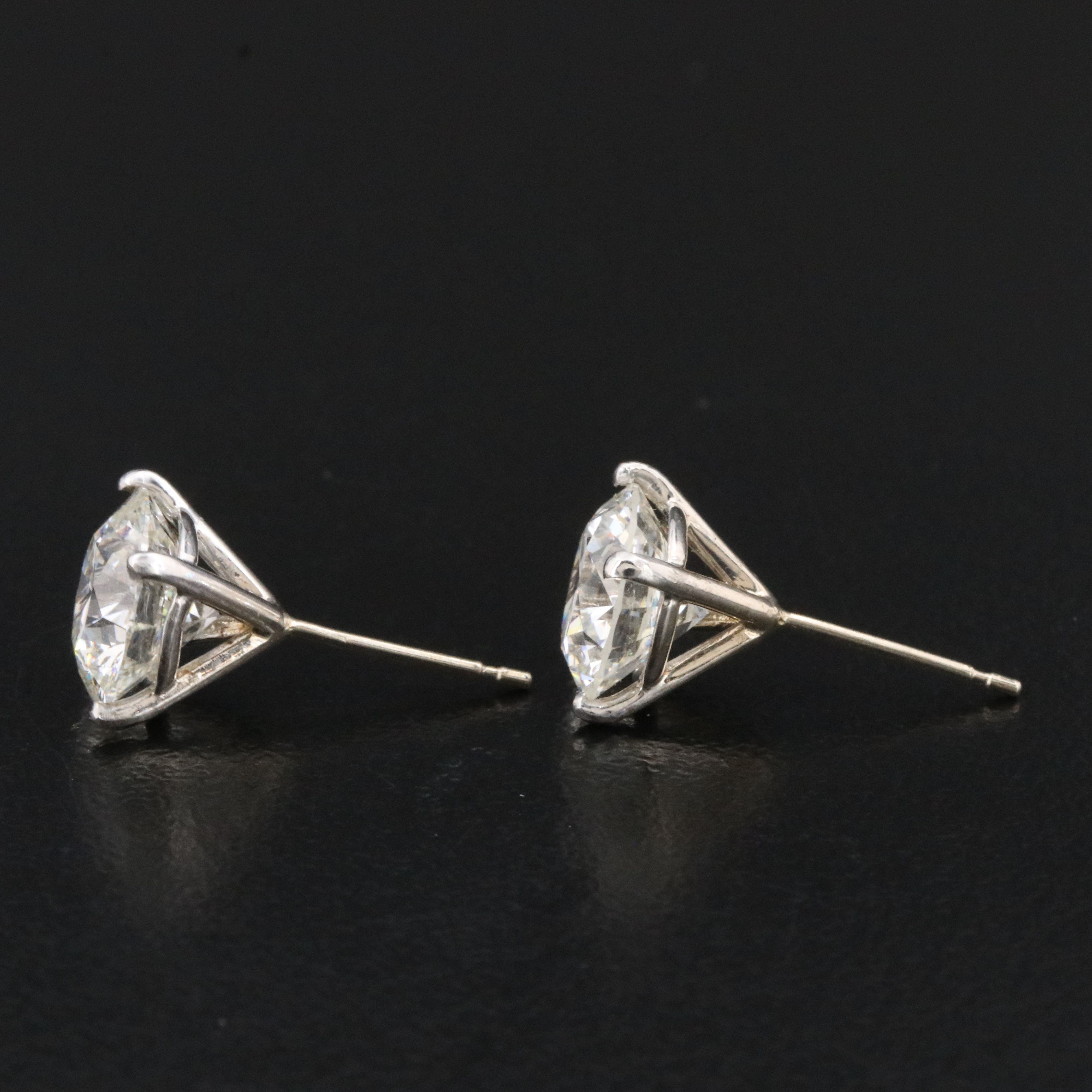 14K 4.00 CTW Lab Grown Diamond Stud Earrings