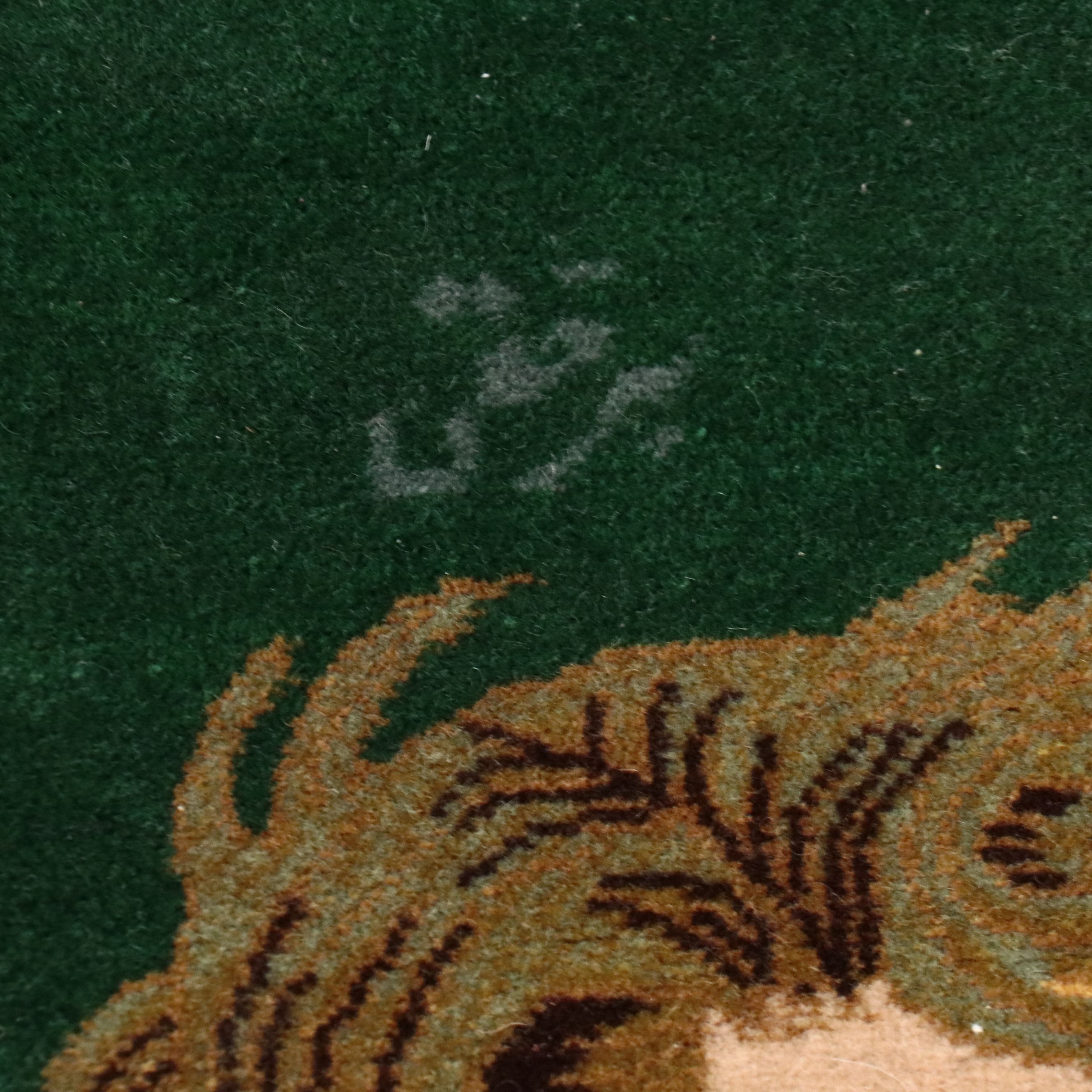 3'2 x 5'3 Hand-Knotted Persian Tabriz Pictorial Area Rug