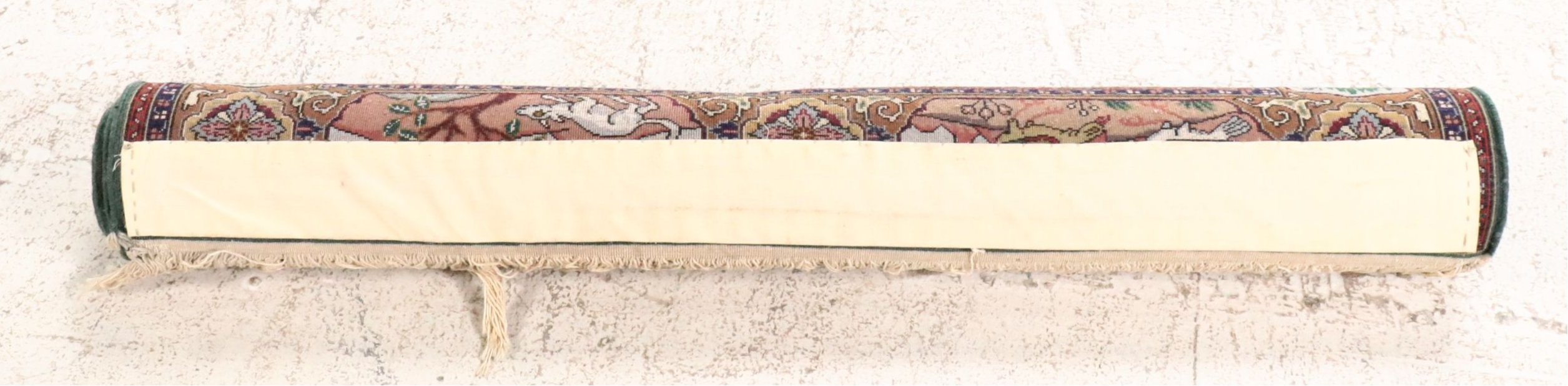 3'2 x 5'3 Hand-Knotted Persian Tabriz Pictorial Area Rug