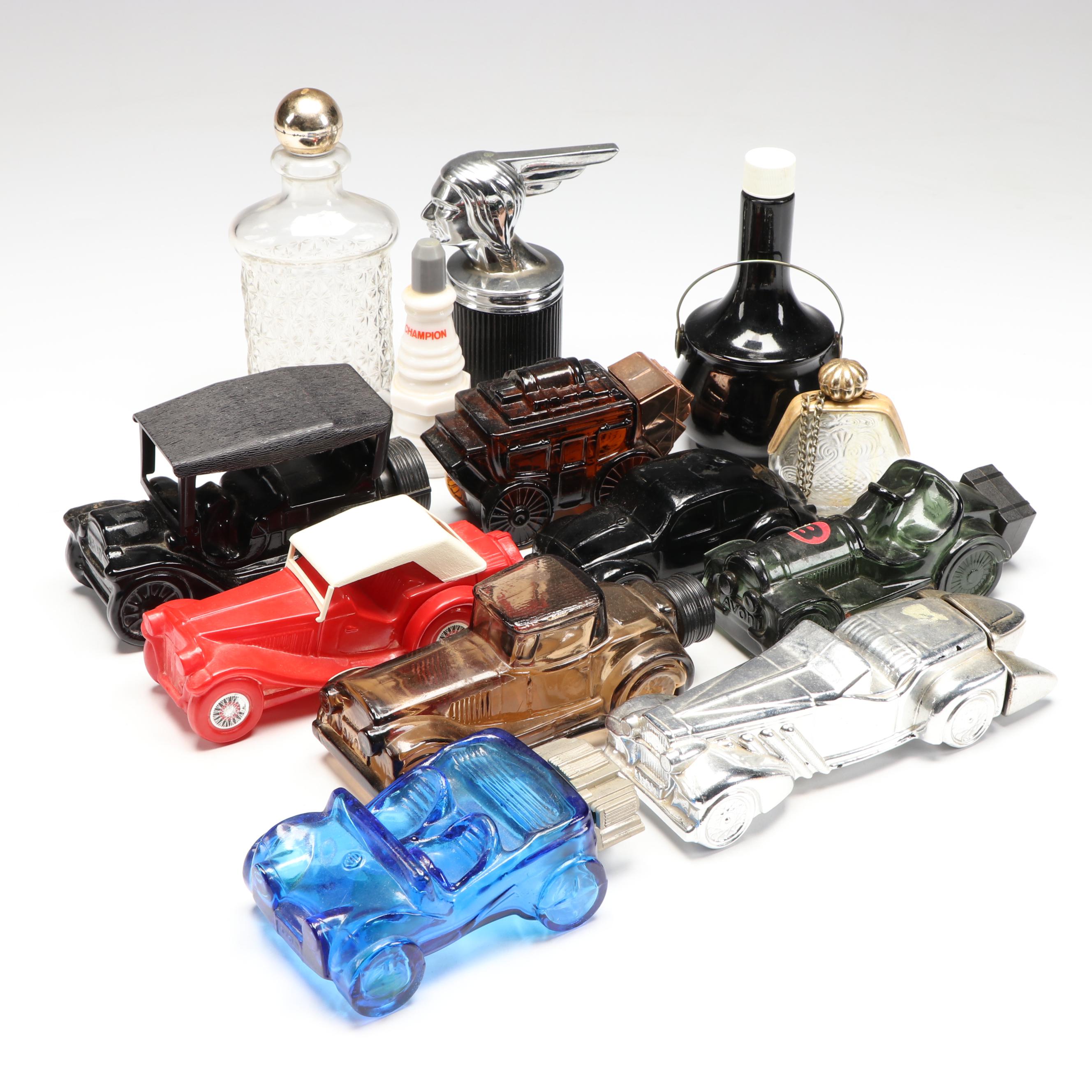 Avon and Chief Pontiac Novelty Aftershave and Cologne Bottles