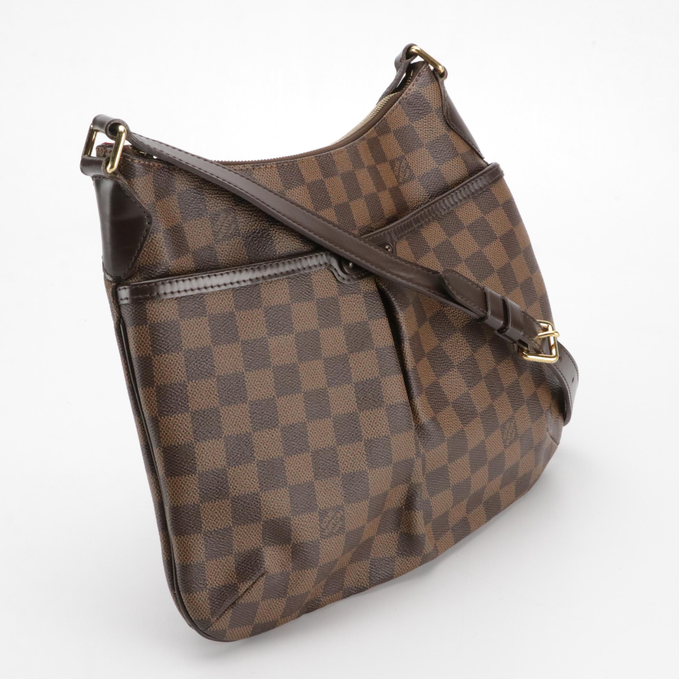 Louis Vuitton Bloomsbury PM Crossbody Bag in Damier Ebene Canvas and Leather