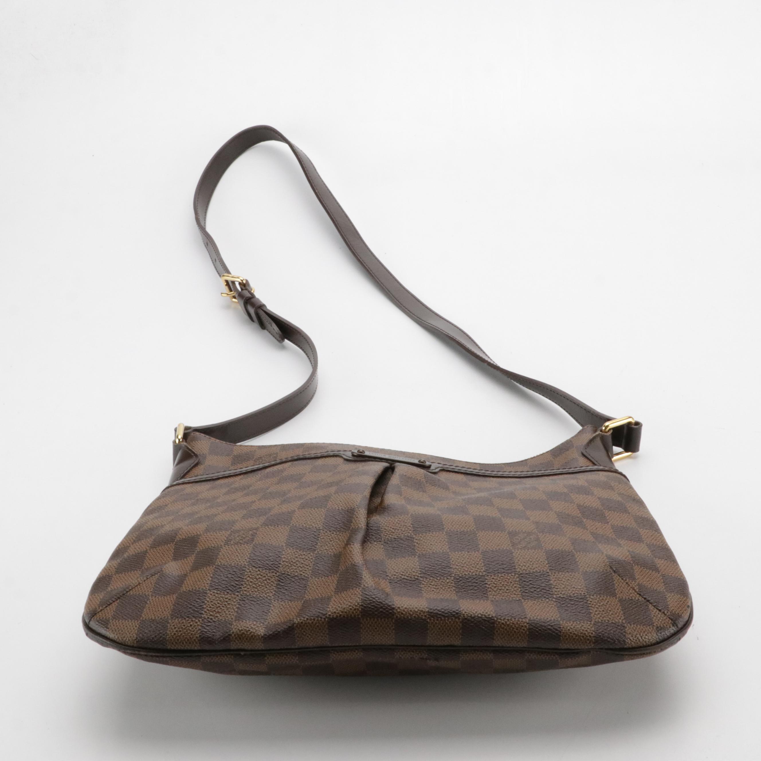 Louis Vuitton Bloomsbury PM Crossbody Bag in Damier Ebene Canvas and Leather