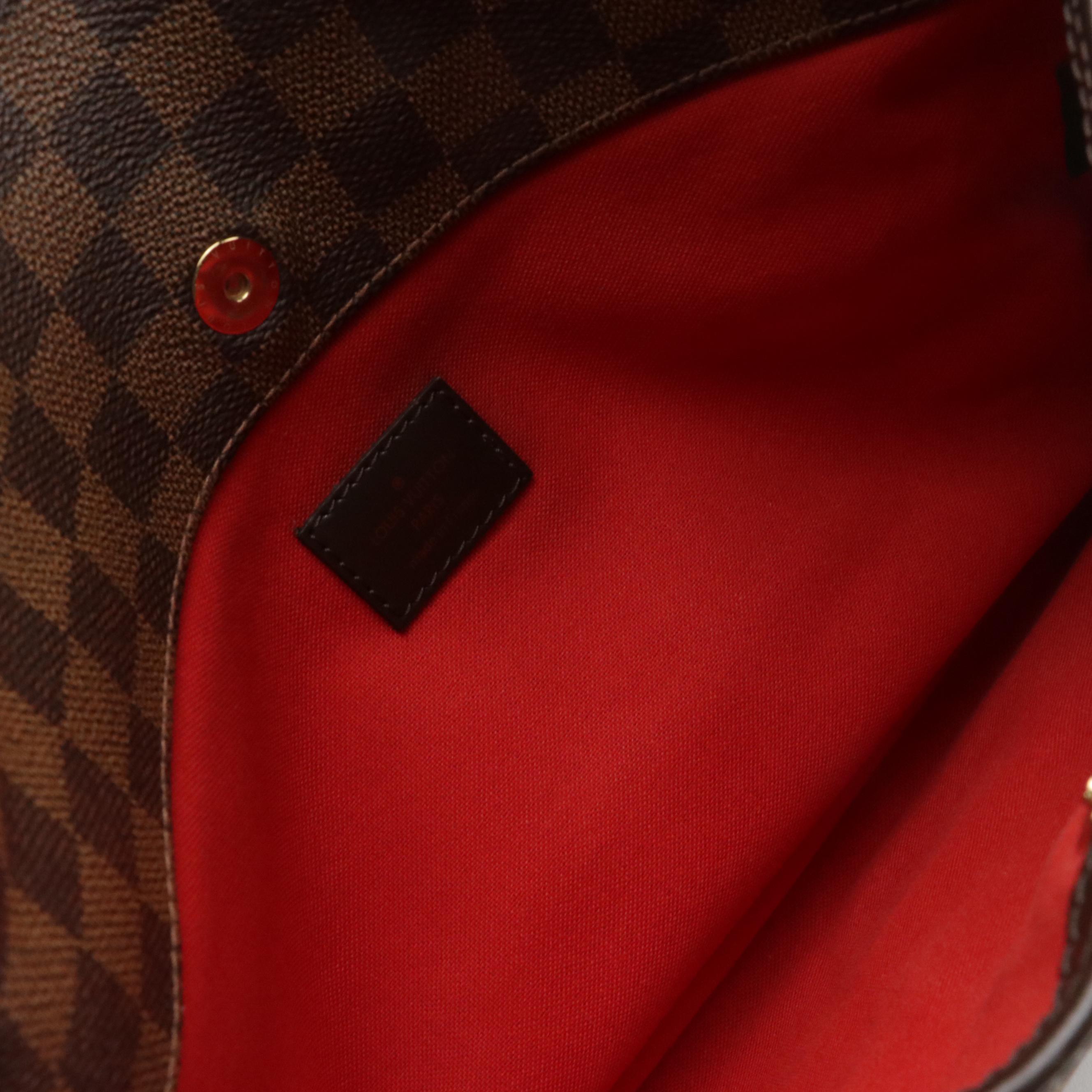 Louis Vuitton Bloomsbury PM Crossbody Bag in Damier Ebene Canvas and Leather