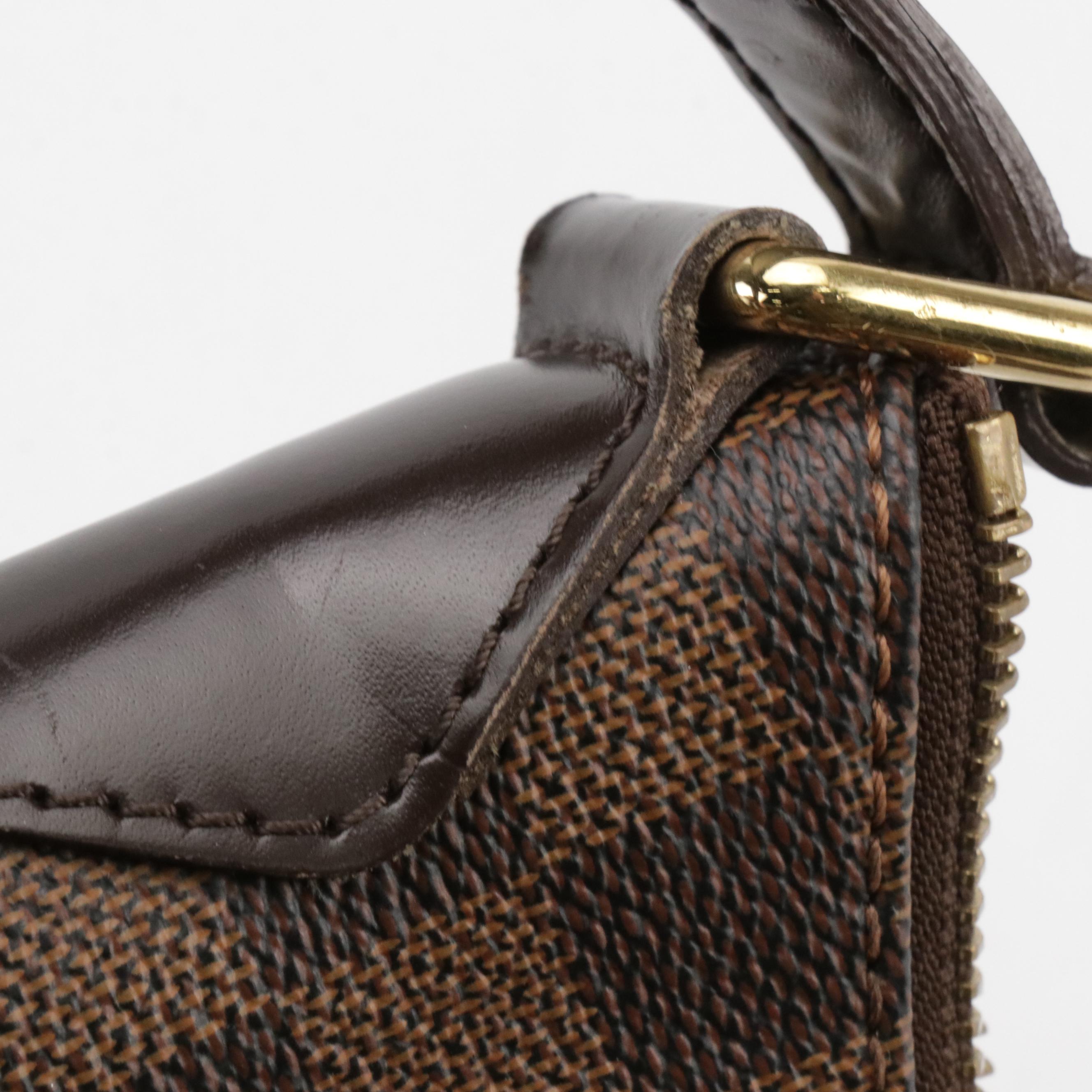 Louis Vuitton Bloomsbury PM Crossbody Bag in Damier Ebene Canvas and Leather