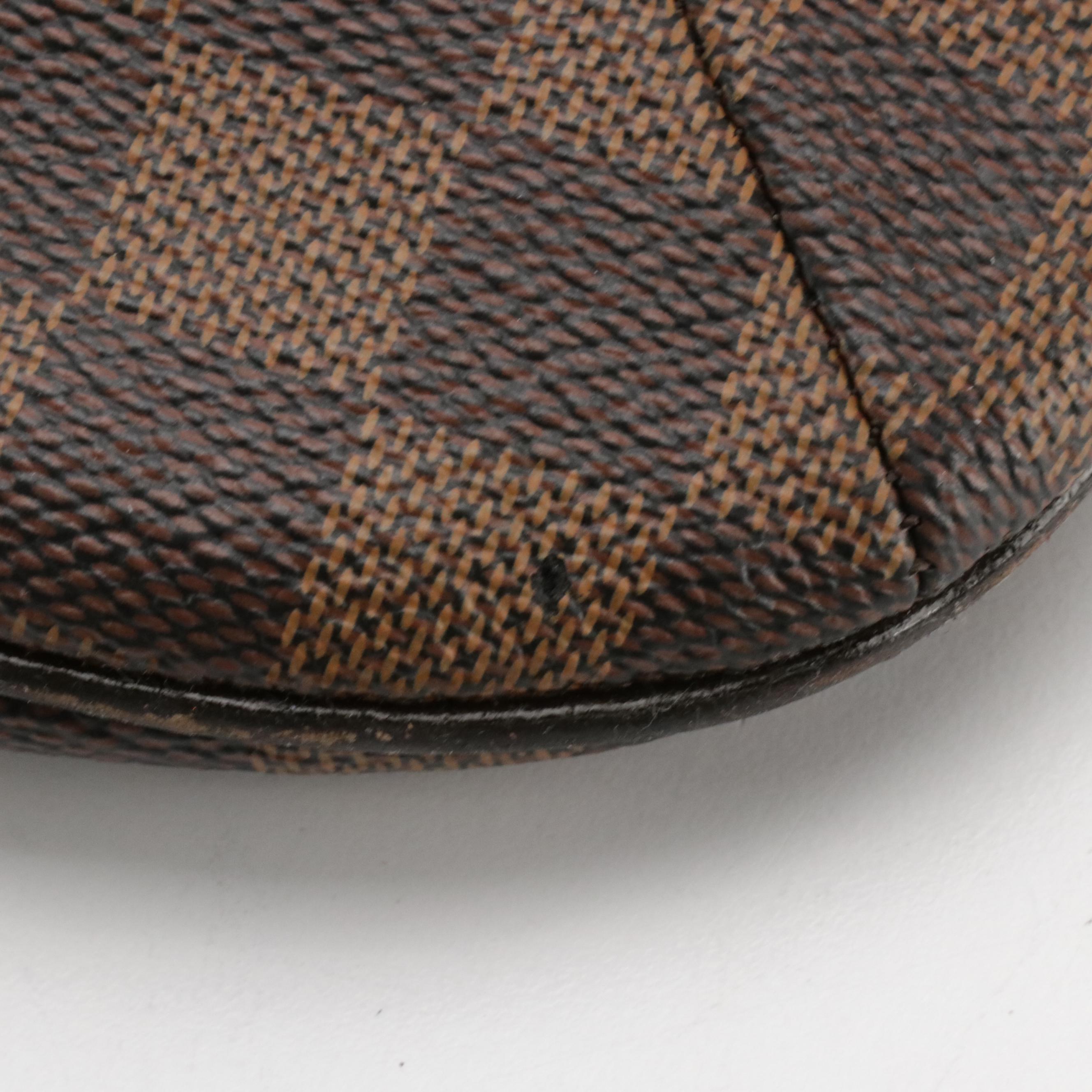 Louis Vuitton Bloomsbury PM Crossbody Bag in Damier Ebene Canvas and Leather