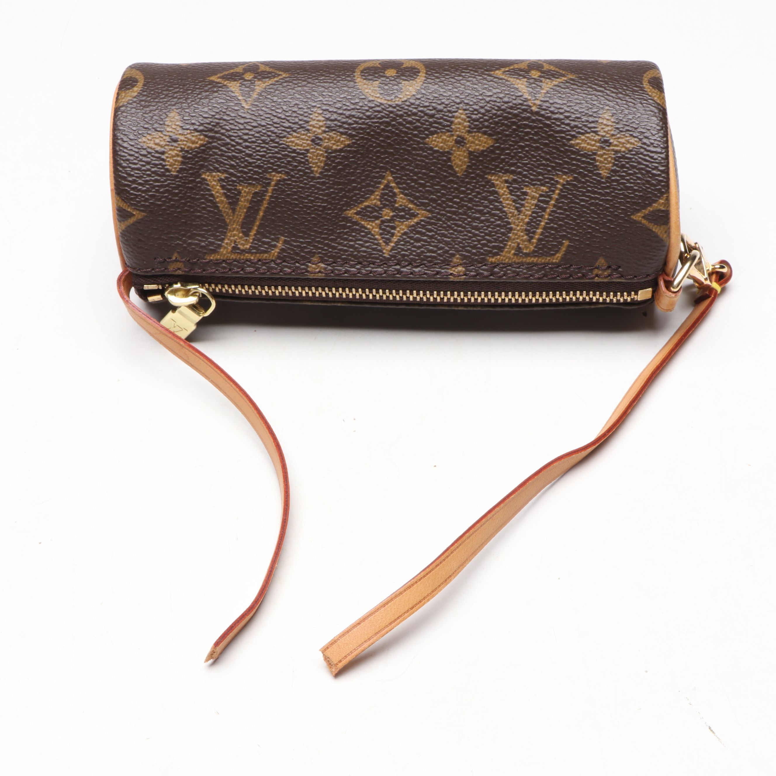 Louis Vuitton Papillon Pochette in Monogram Canvas and Vachetta Leather