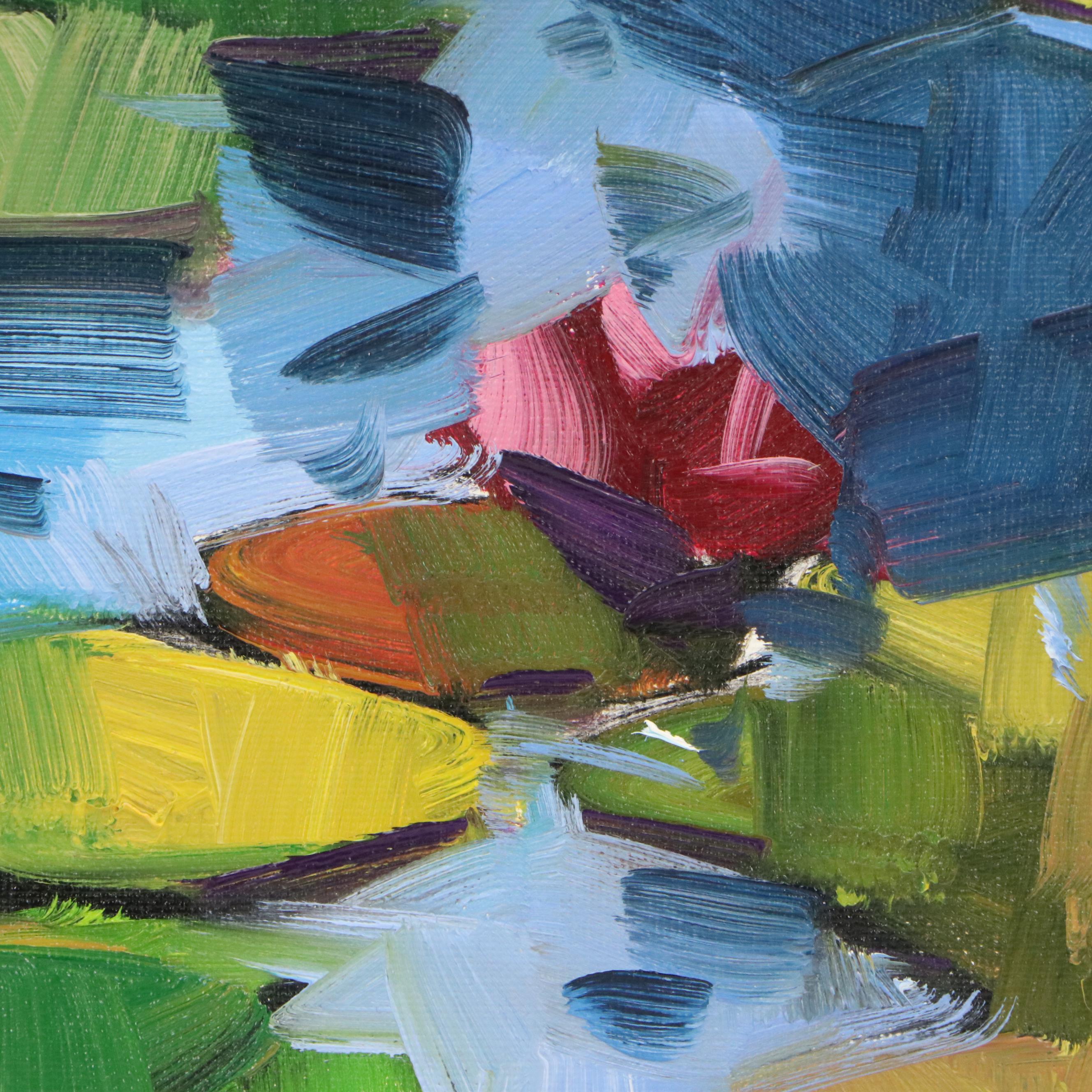 Jose Trujillo Oil Painting "Water Lillies," 2025