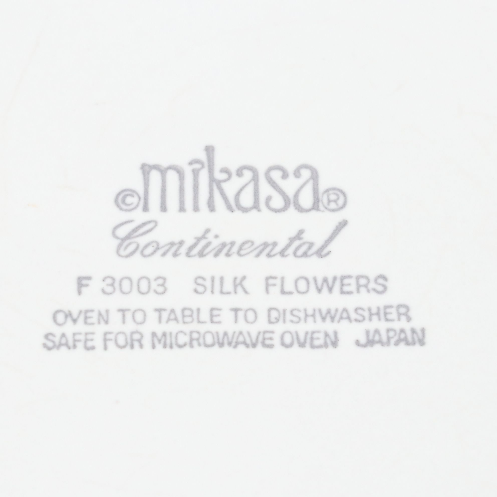 Mikasa Continental "Silk Flowers" Stoneware Dinnerware