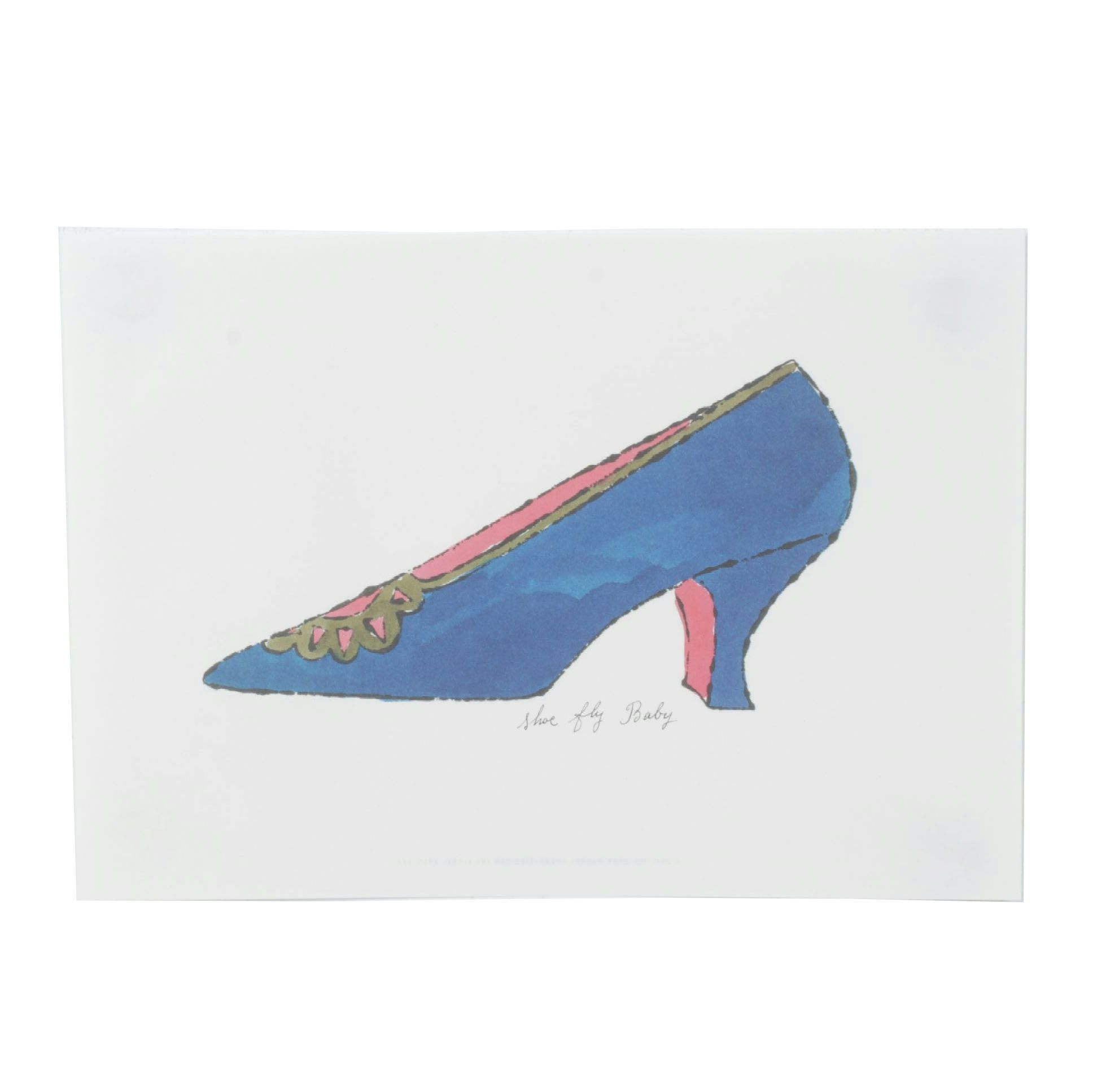 Offset Lithograph after Andy Warhol "Shoe Fly Baby"