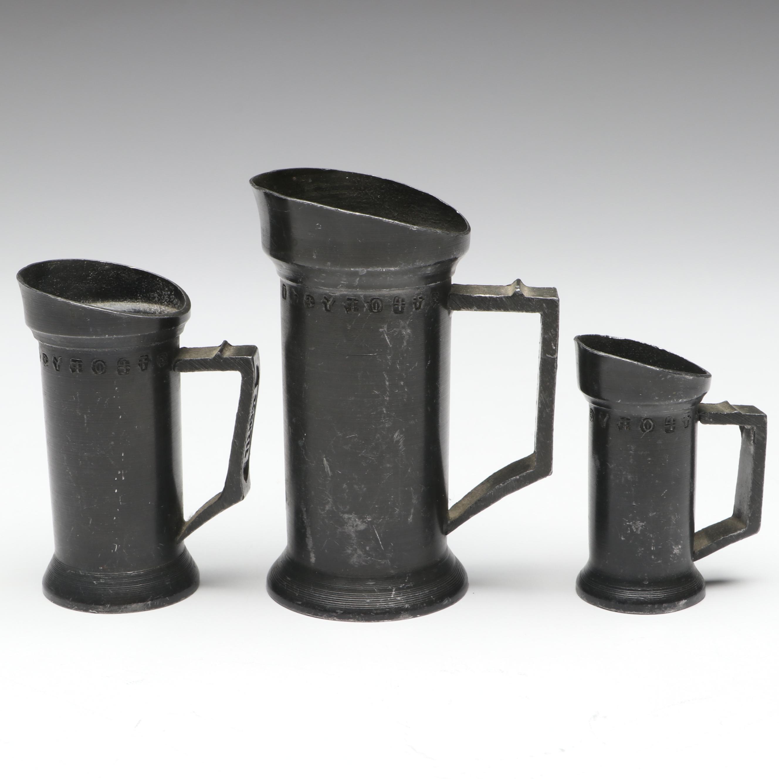 European Pewter Graduated Measures