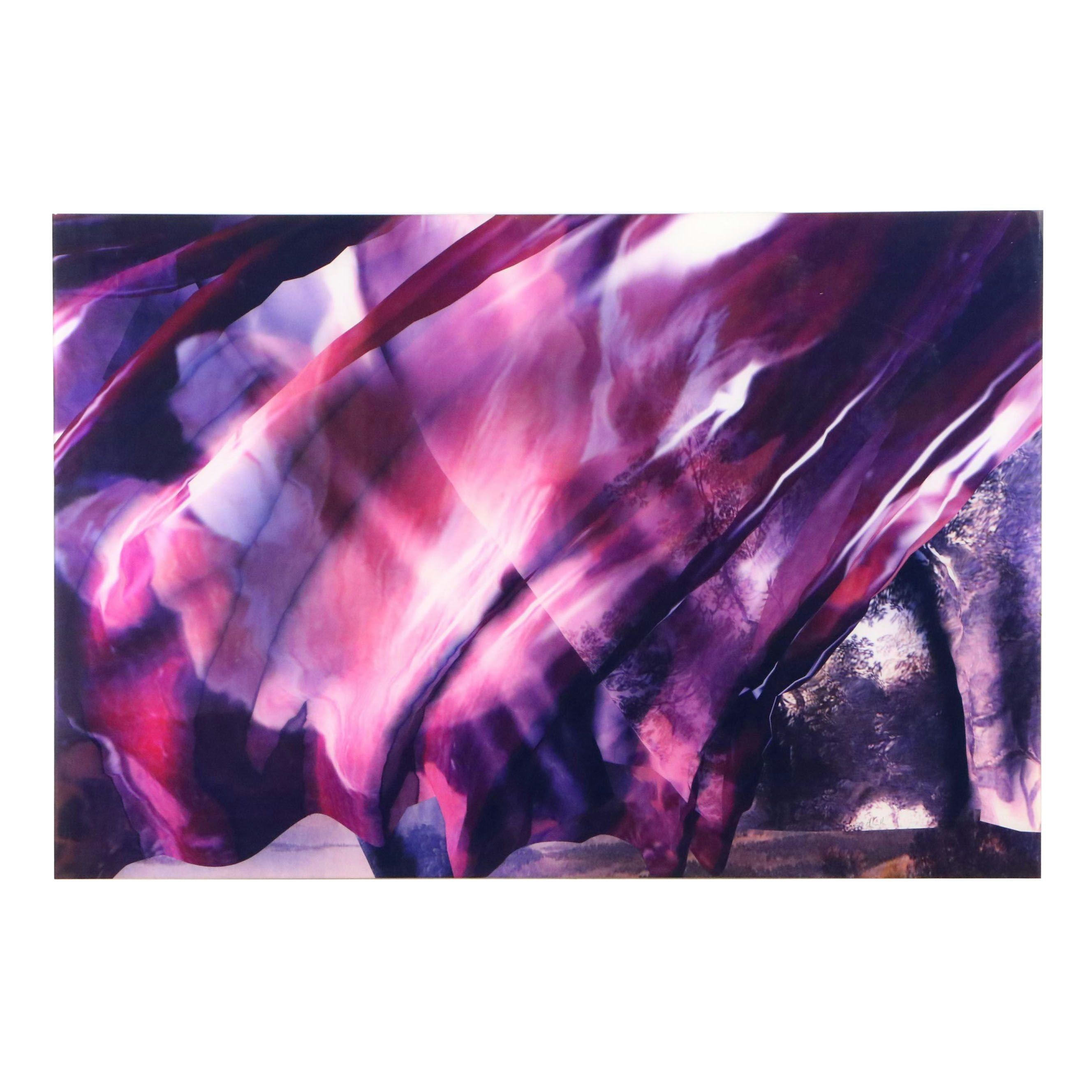 James McGrath Large-Scale Giclée of Curtain, 21st Century