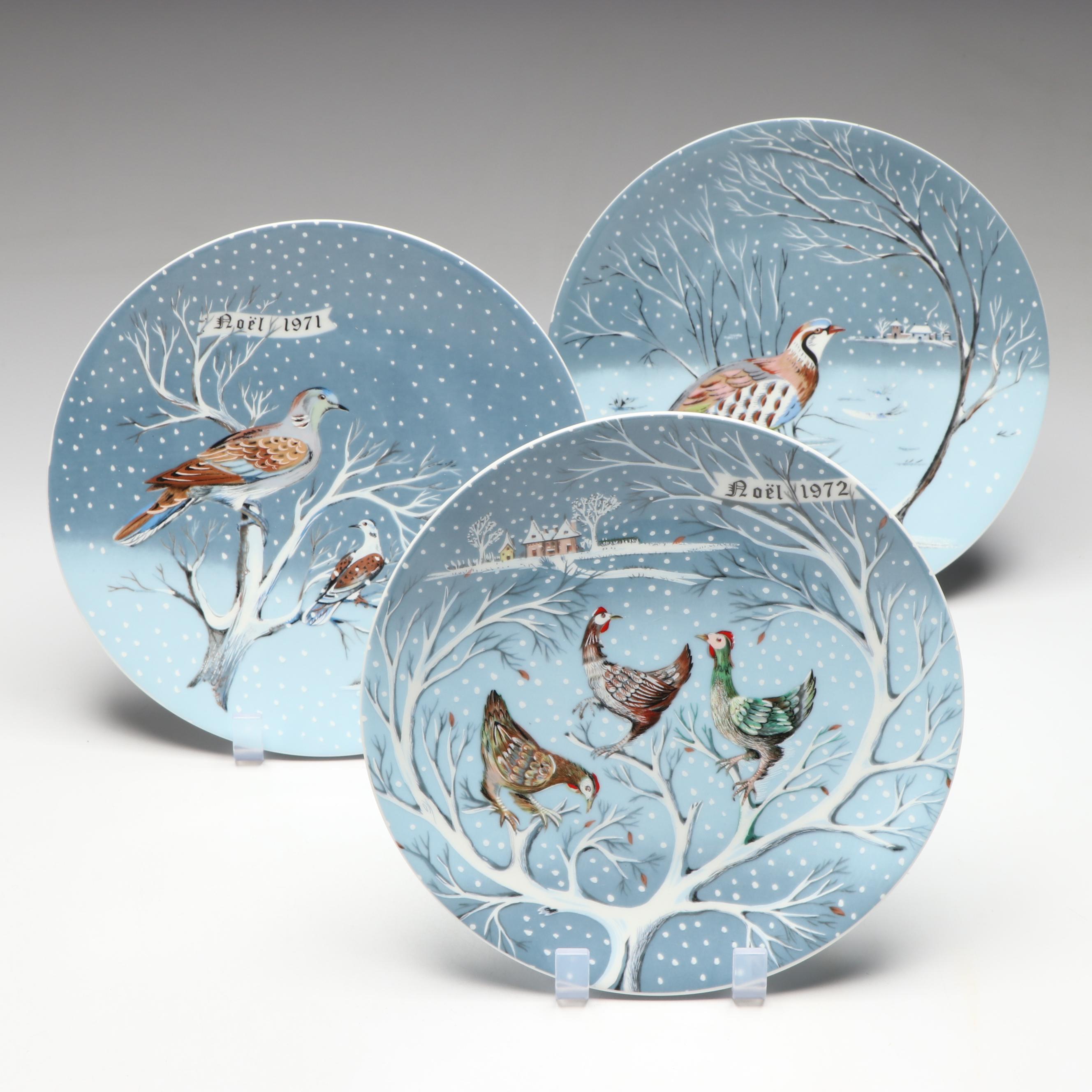 Haviland "Twelve Days of Christmas" Porcelain Decorative Plates