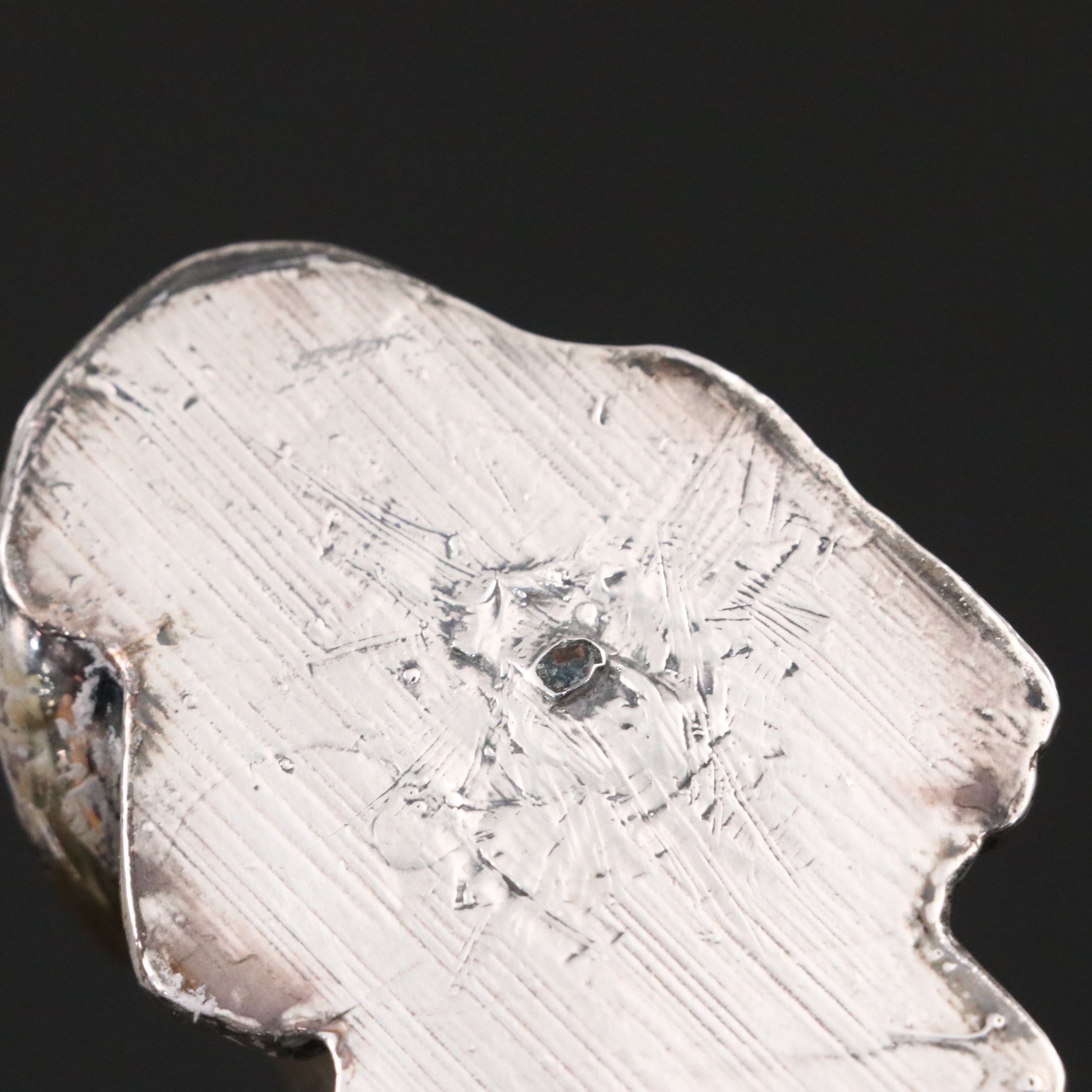 Sterling Silver Electroform Cat Figurine