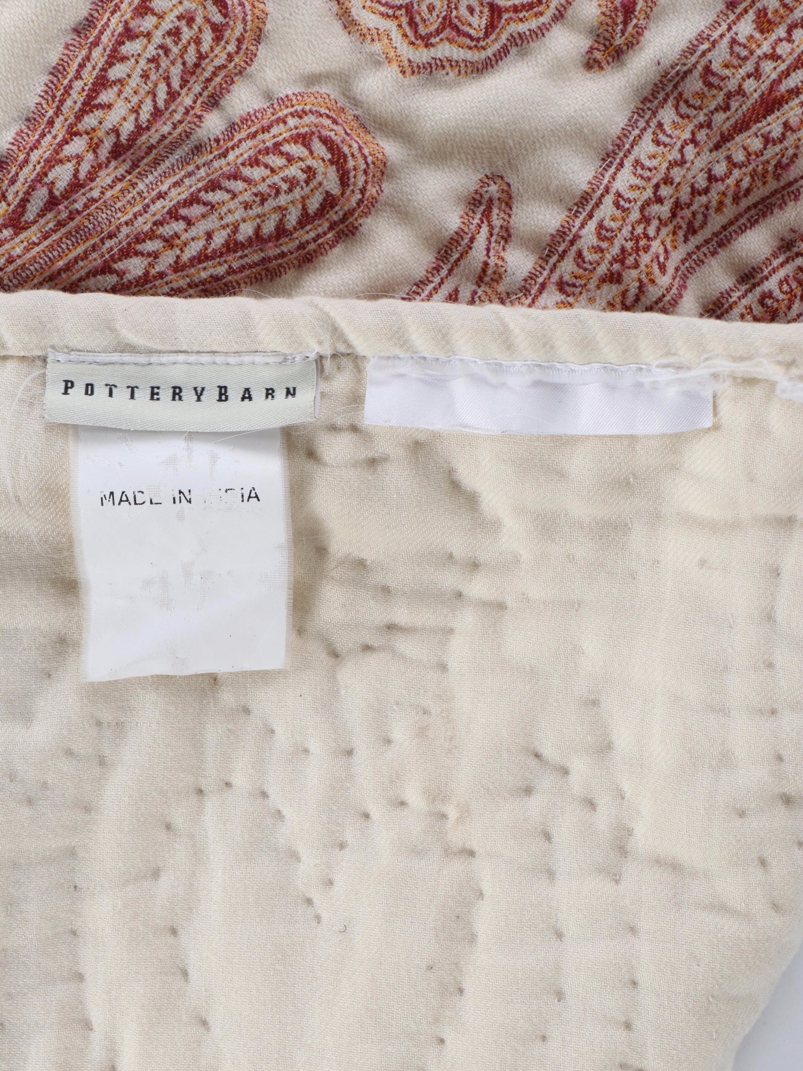 Pottery Barn Wool Blend Bed Comforter and Pillowcases