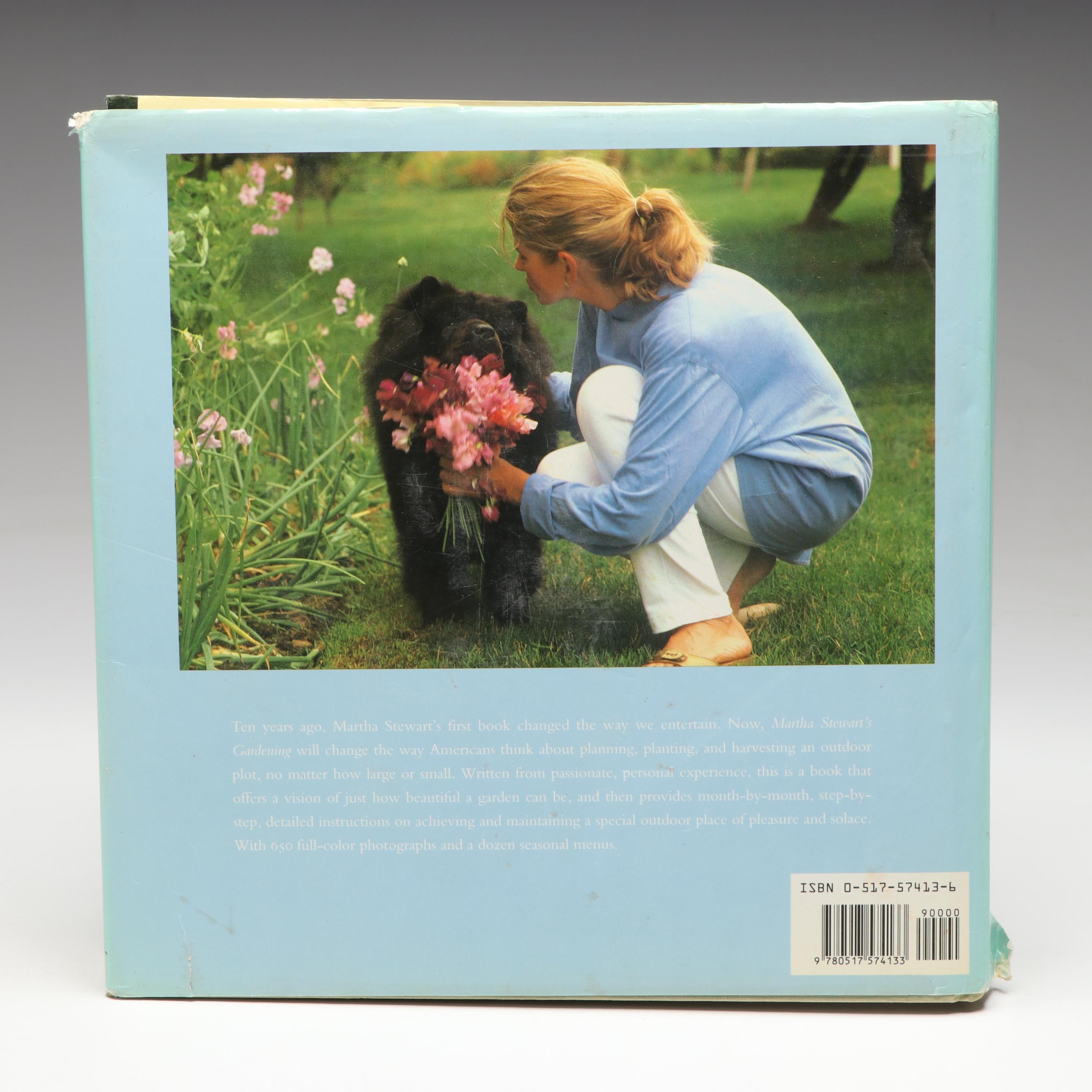 Signed First Edition "Martha Stewart's Gardening: Month by Month," 1991