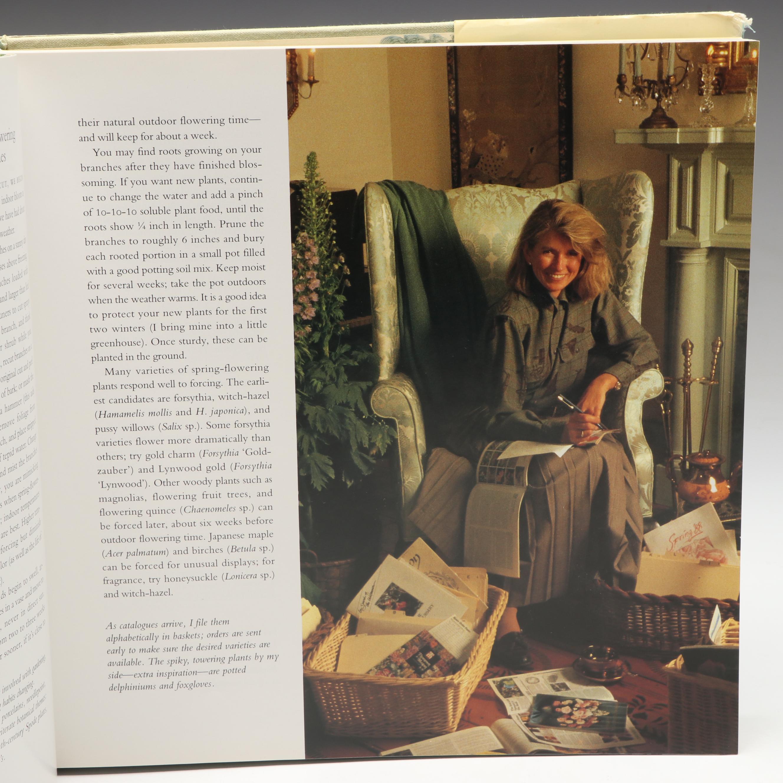 Signed First Edition "Martha Stewart's Gardening: Month by Month," 1991