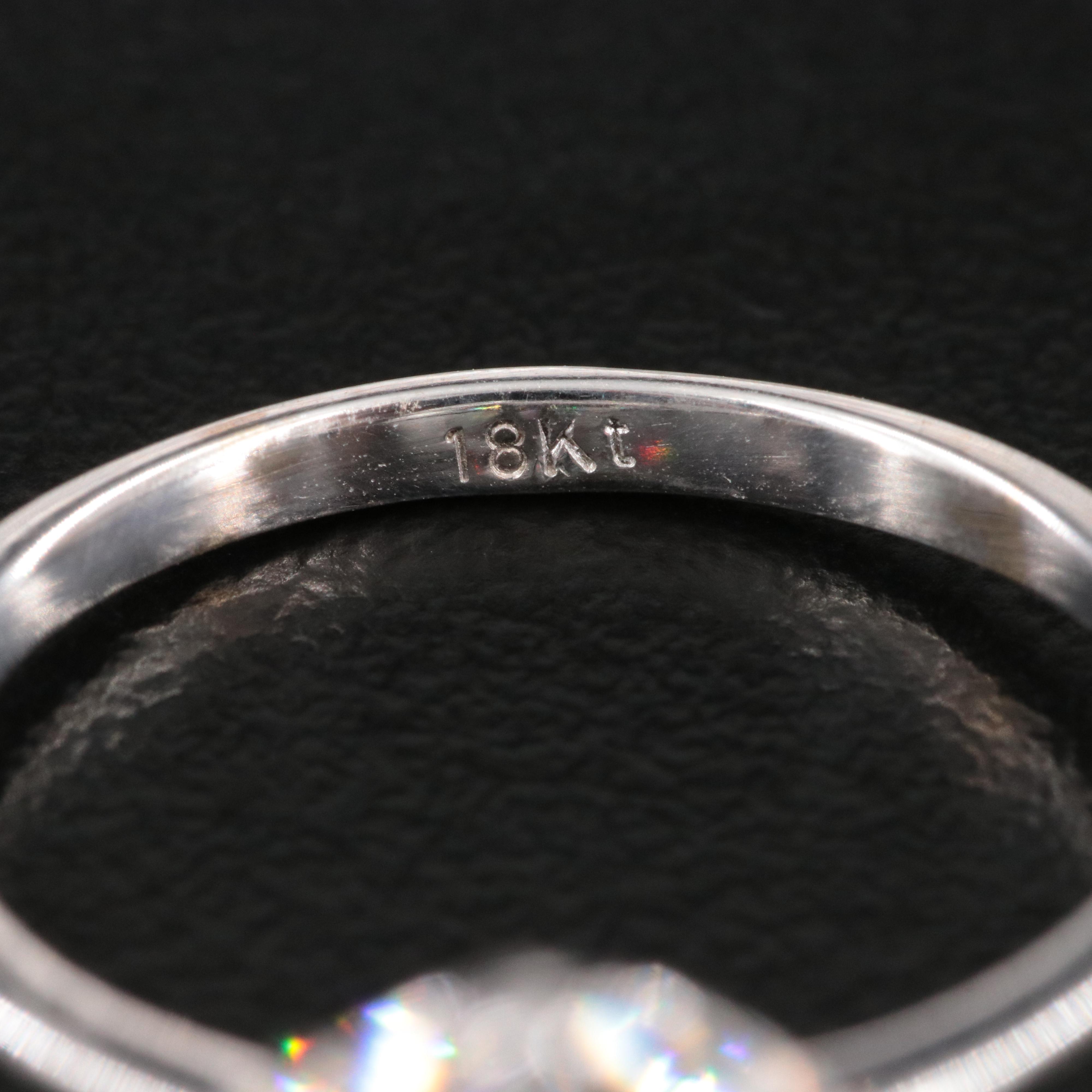 18K 6.04 CT Lab Grown Diamond Solitaire Ring with IGI Report