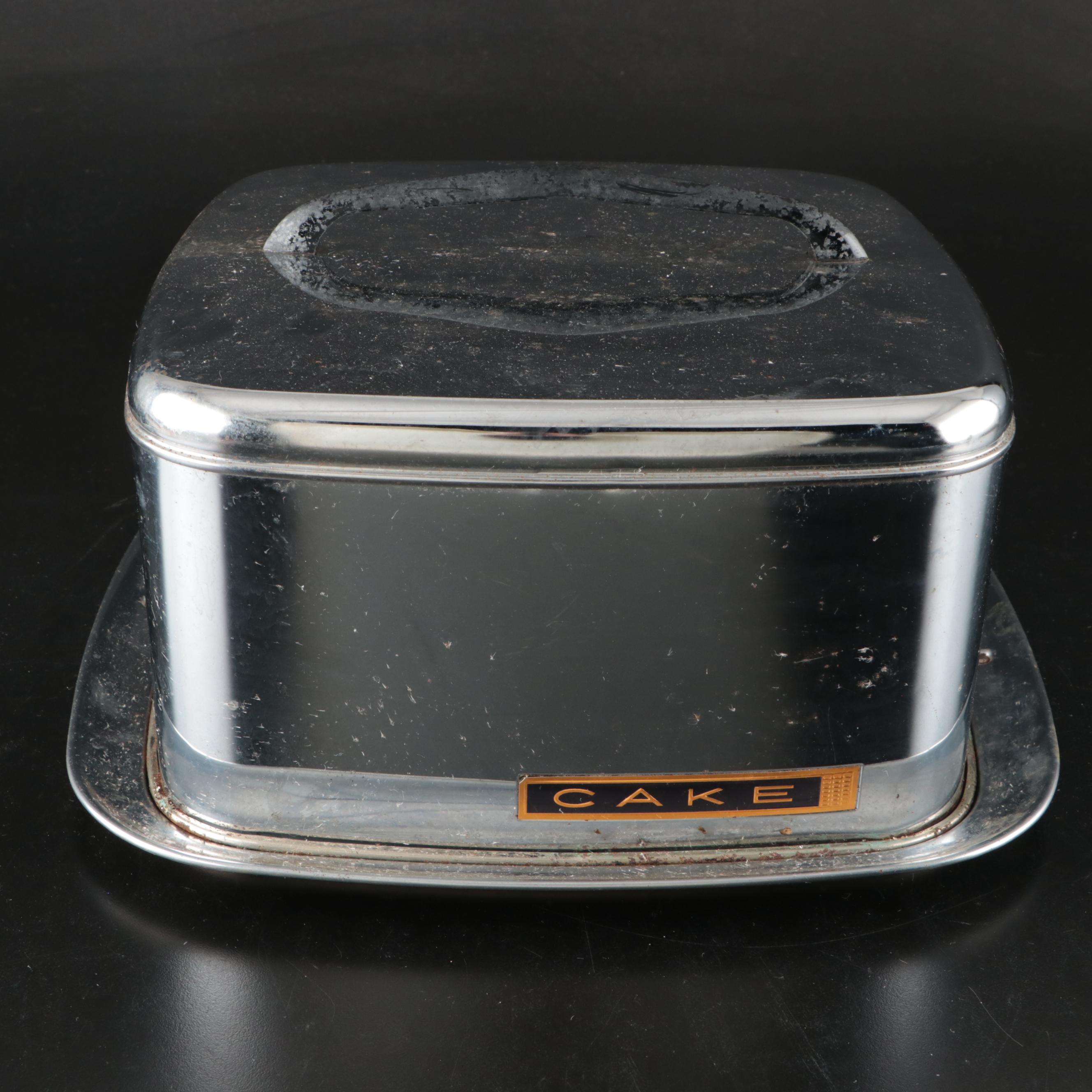 Lincoln "Beautyware" Mid Century Modern Canisters and Travel Cake Platter