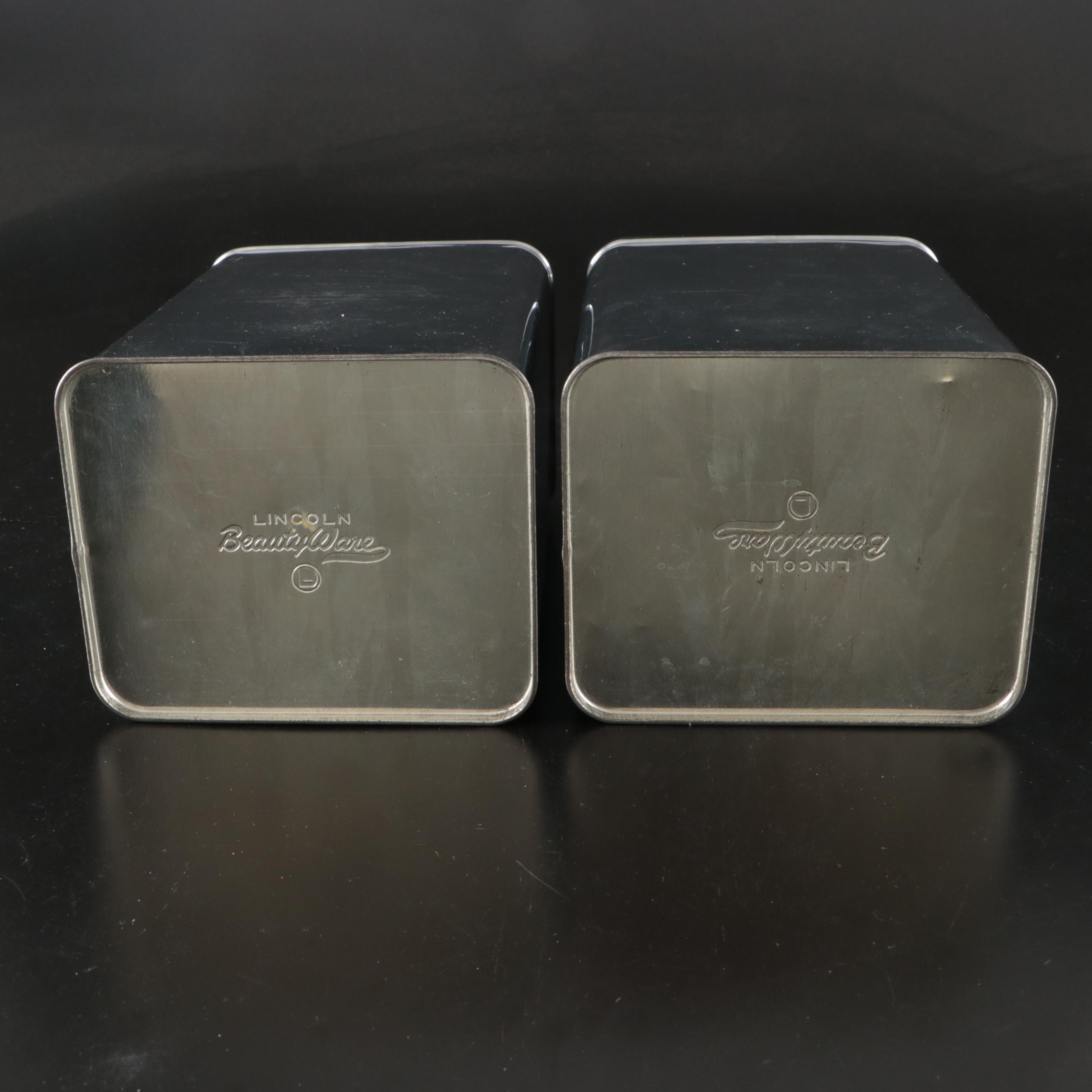 Lincoln "Beautyware" Mid Century Modern Canisters and Travel Cake Platter