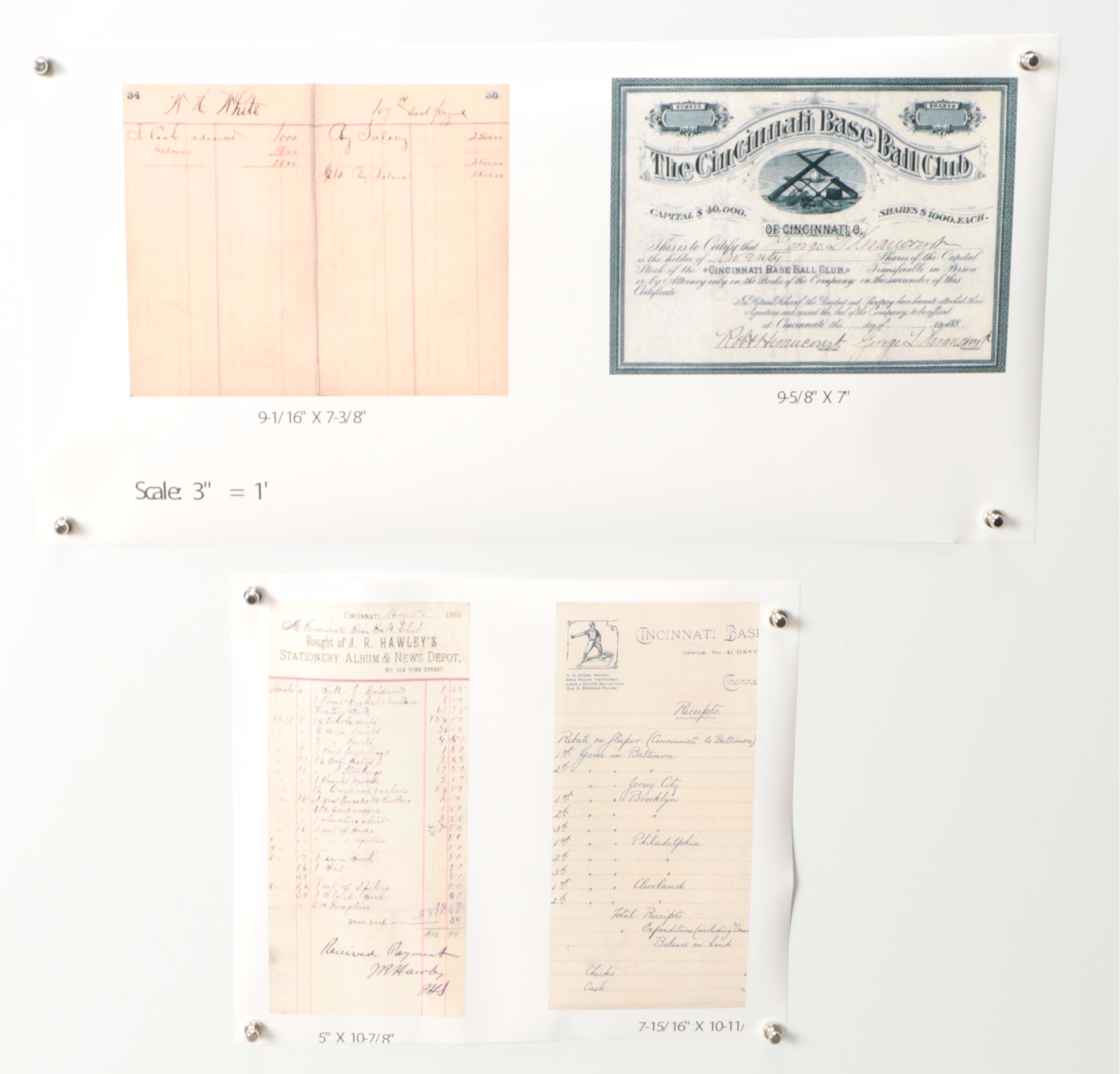 Cincinnati Reds-Themed Newspapers, Posters, Johnny Bench Signature and More