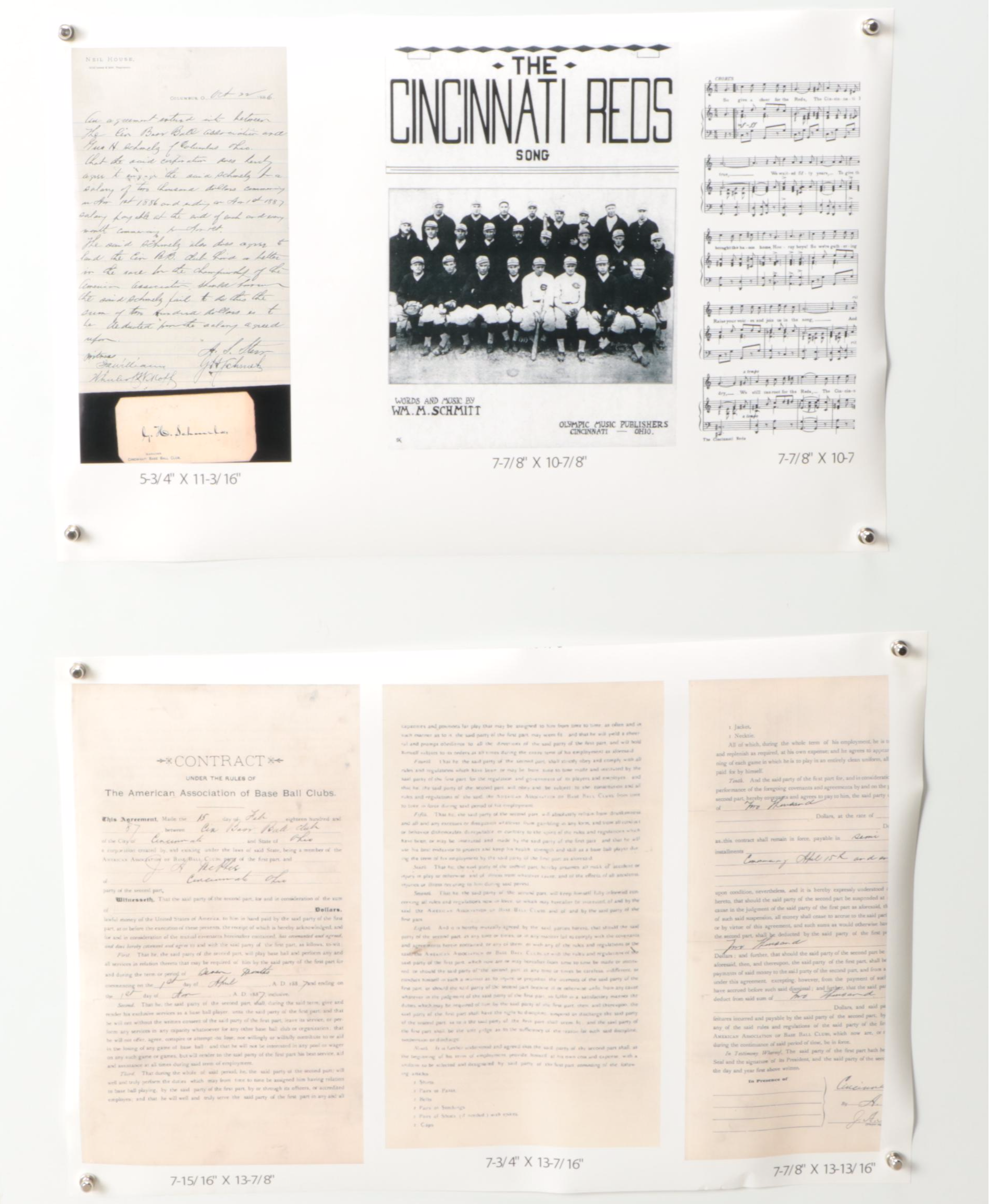 Cincinnati Reds-Themed Newspapers, Posters, Johnny Bench Signature and More