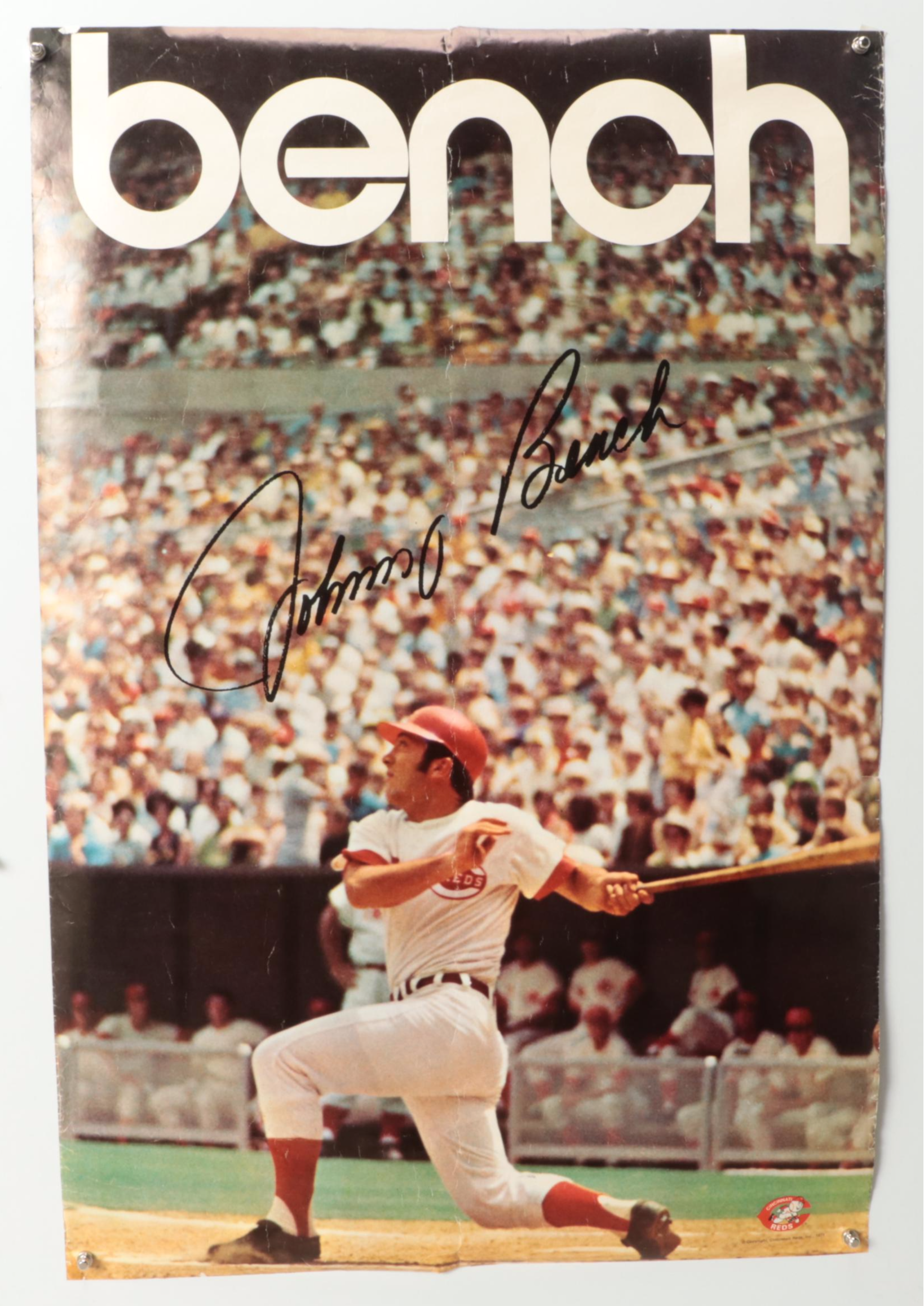 Cincinnati Reds-Themed Newspapers, Posters, Johnny Bench Signature and More