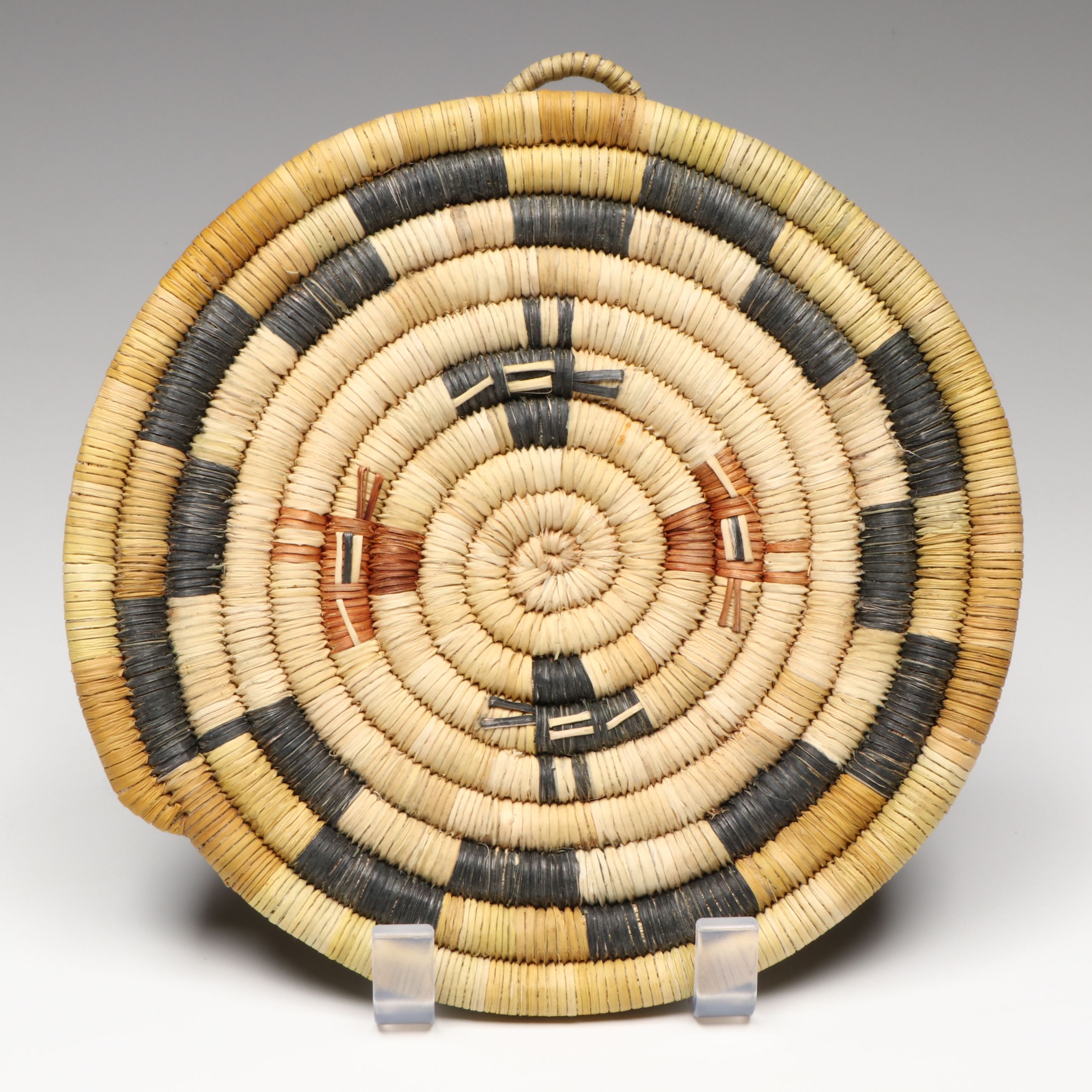 Rachel Torivio Hopi Handwoven Yucca and Galletta Grass Coiled Baskets