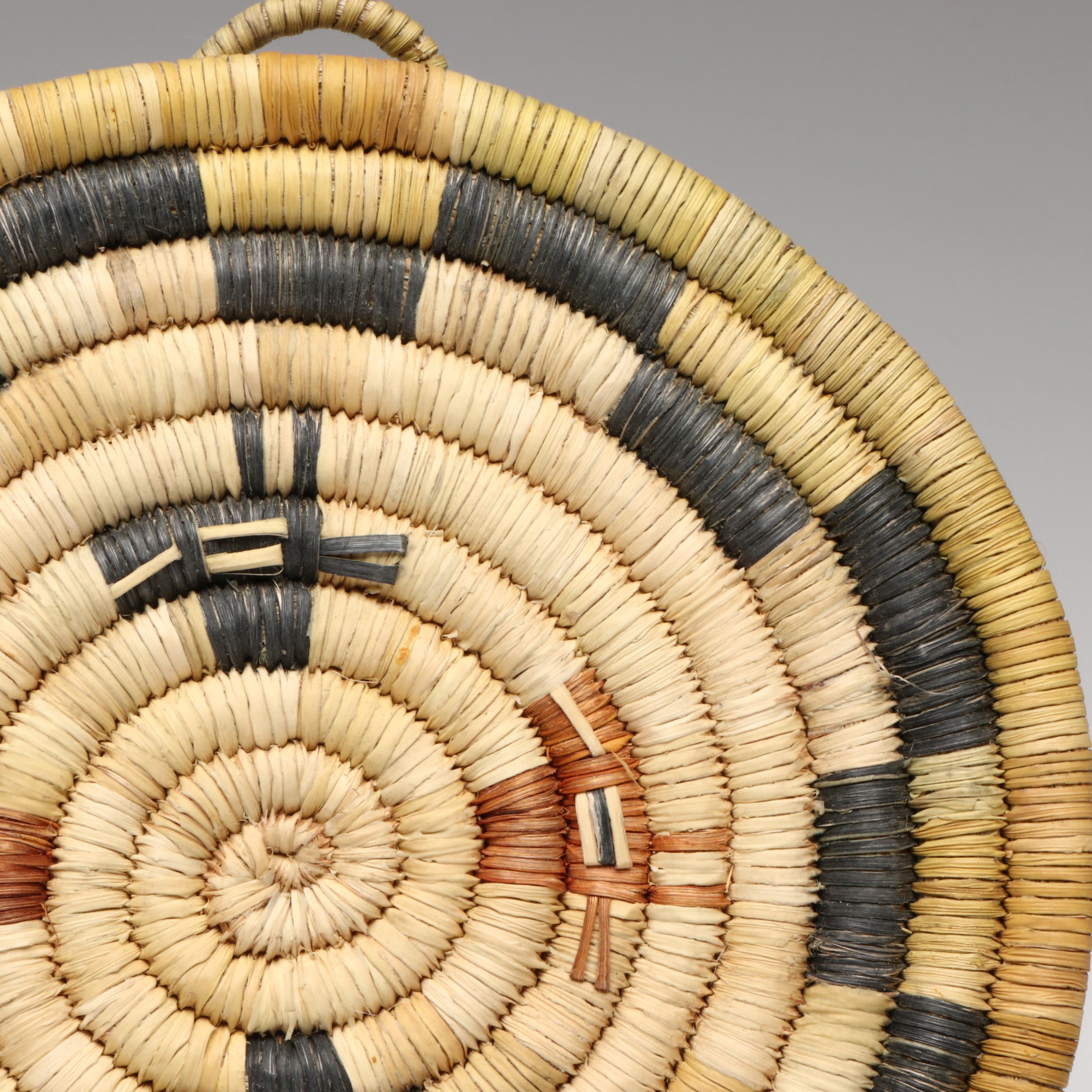 Rachel Torivio Hopi Handwoven Yucca and Galletta Grass Coiled Baskets
