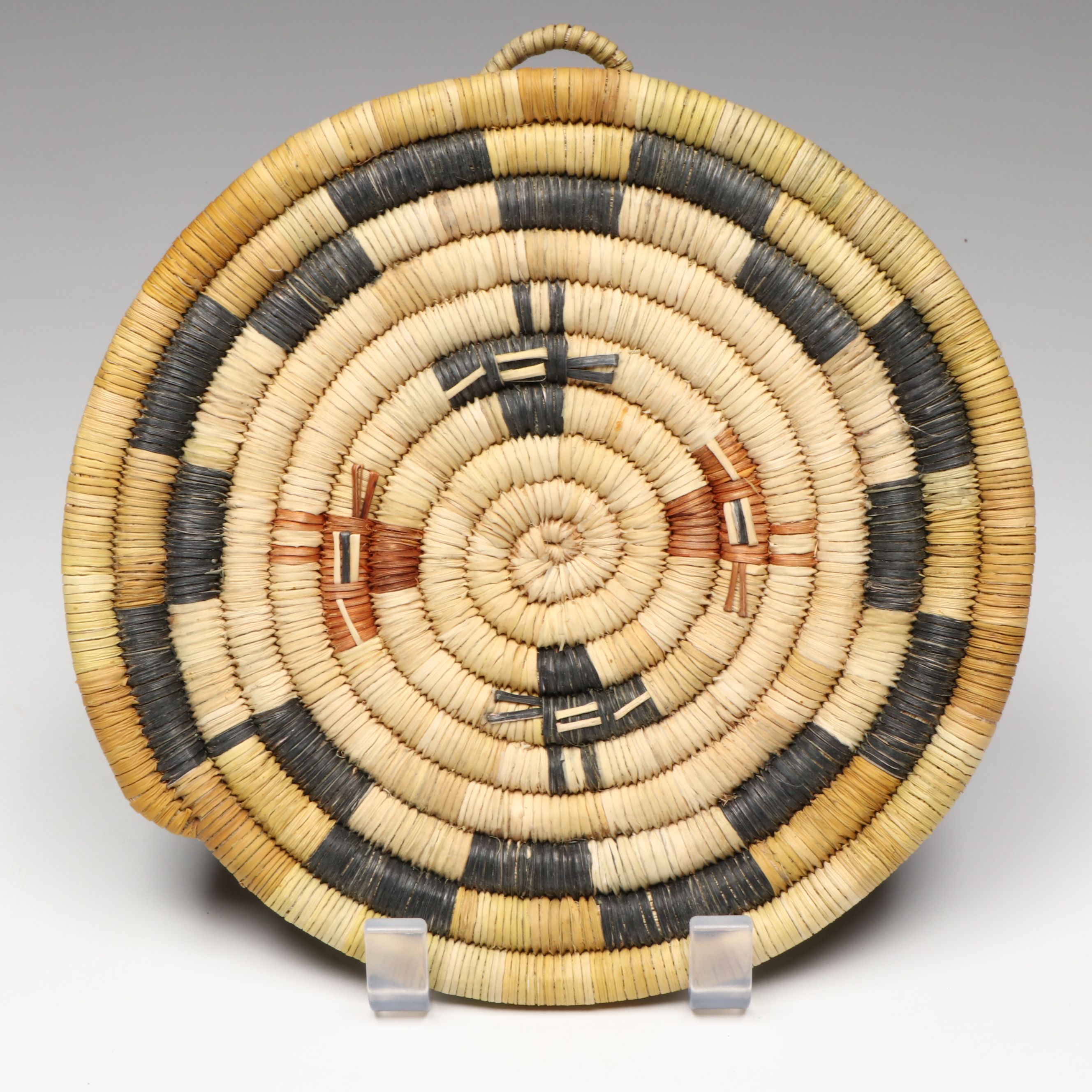 Rachel Torivio Hopi Handwoven Yucca and Galletta Grass Coiled Baskets