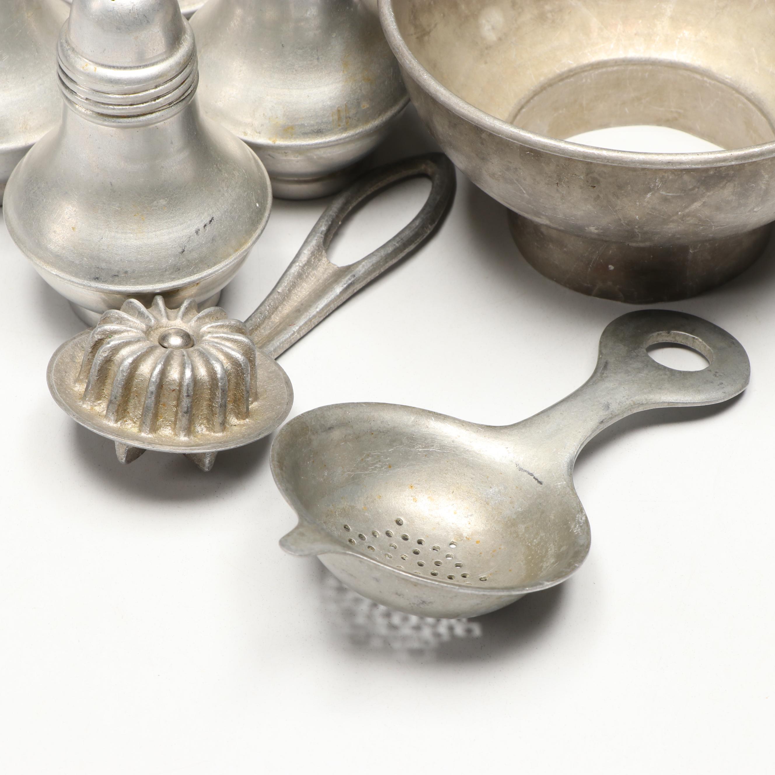 Metal Baking Molds, Shakers, Mini Colander, Pie Crimper, and More Kitchenware