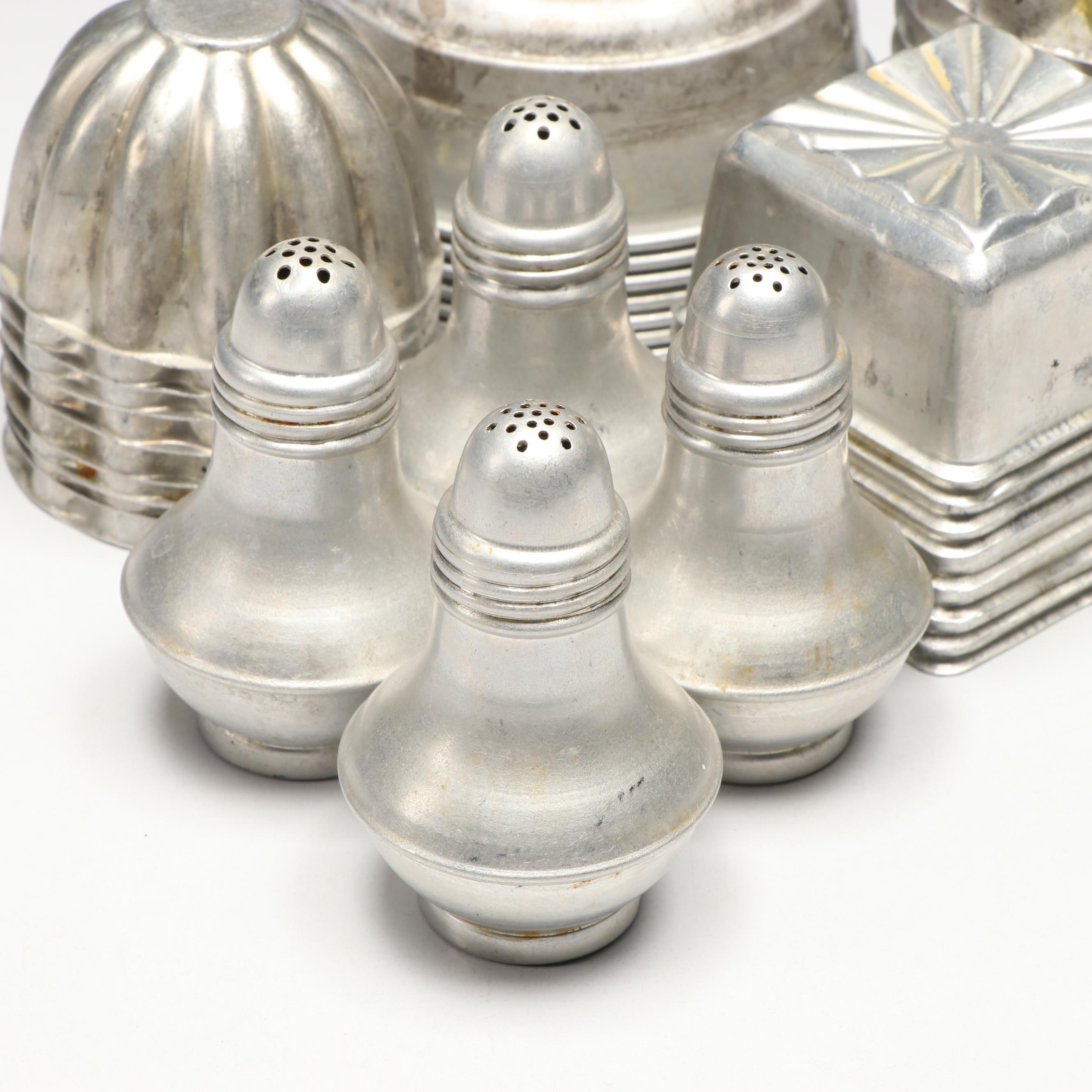 Metal Baking Molds, Shakers, Mini Colander, Pie Crimper, and More Kitchenware