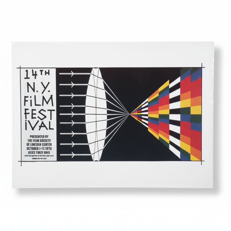 Offset Lithograph after Allan D'Arcangelo for 14th New York Film Festival