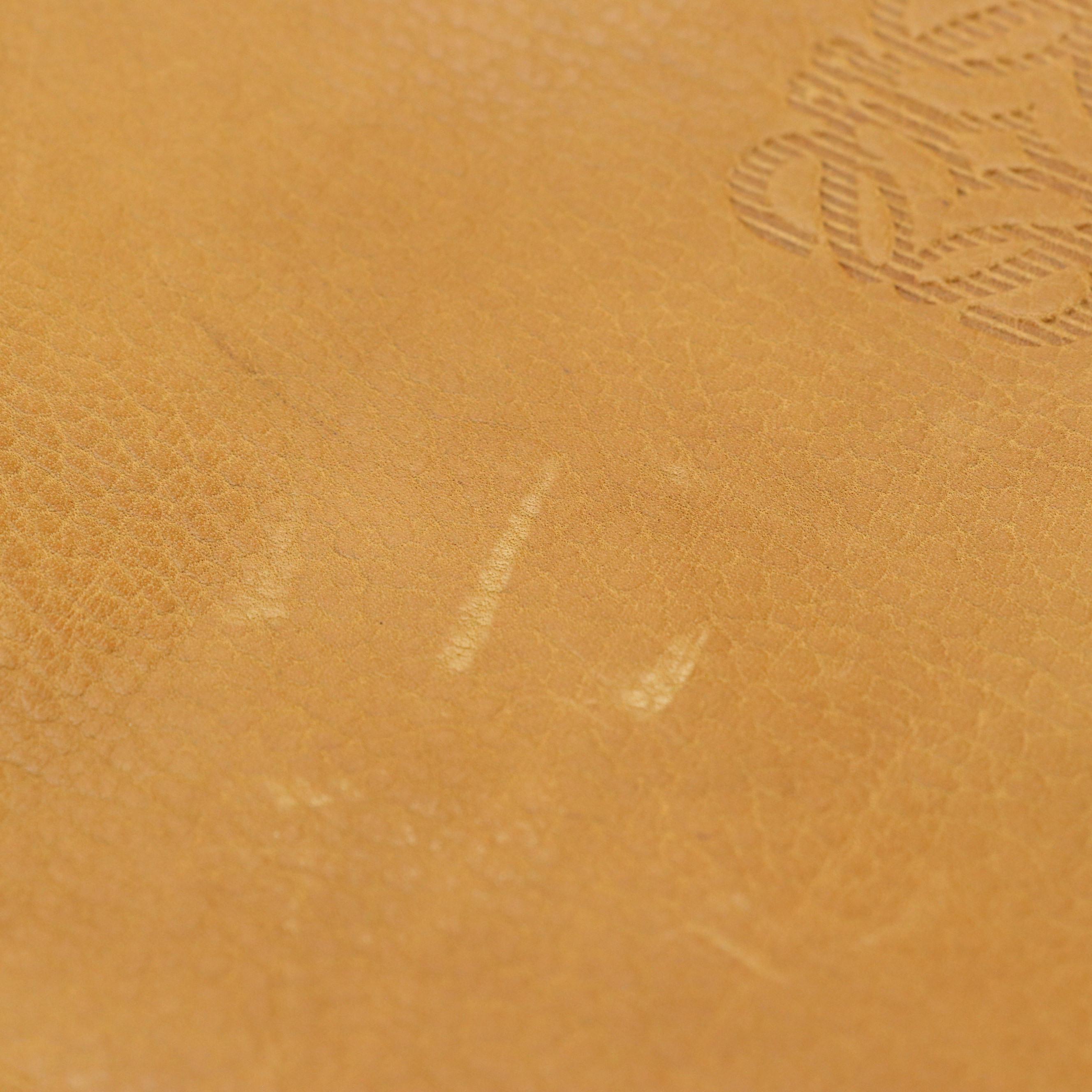 Loewe Vintage Zippered Crossbody Bag in Tan Calfskin and Brown Lambskin Leather