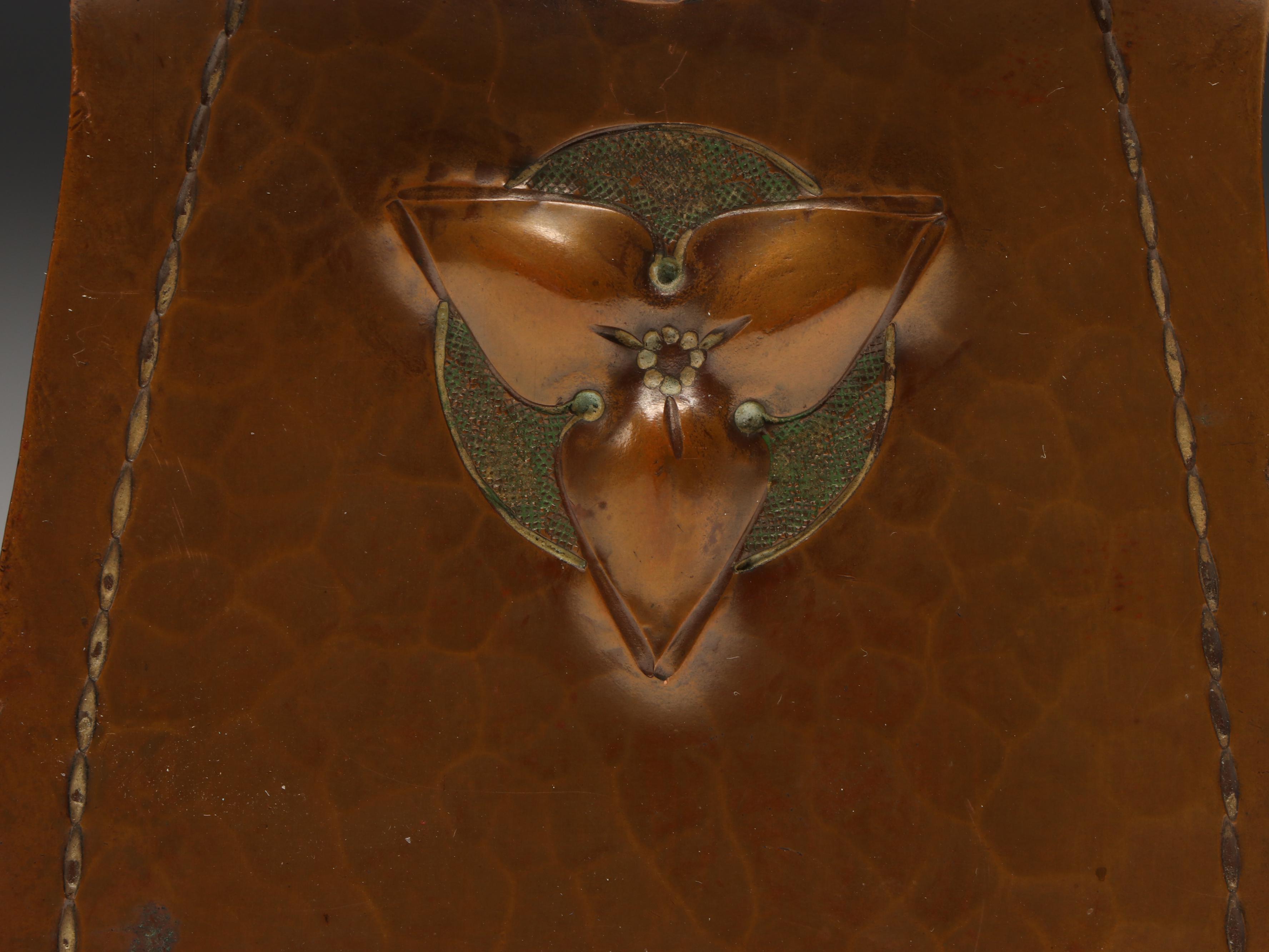 Roycroft Arts & Crafts Copper Bookends, Early 20th Century