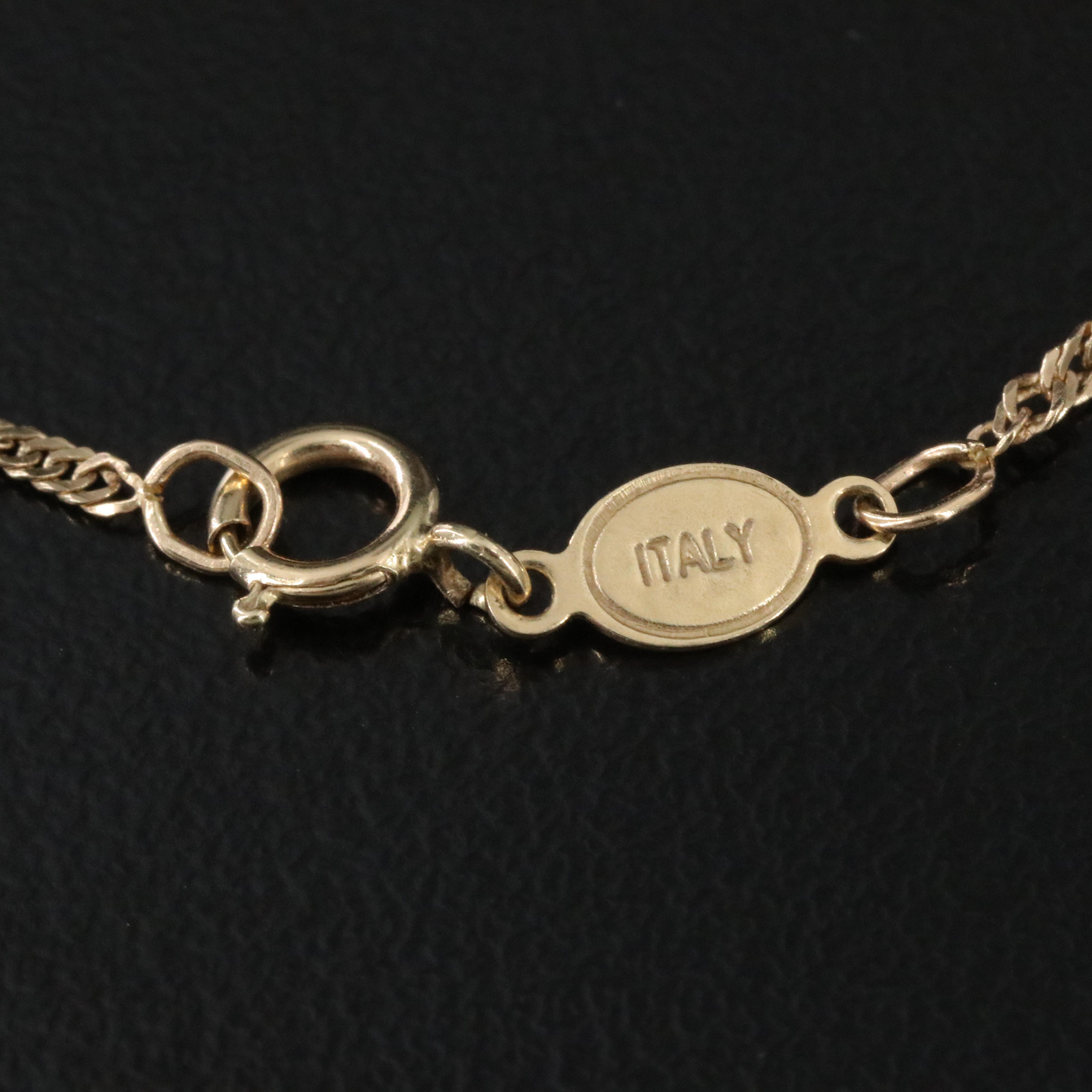 14K Pearl Pendant Necklace