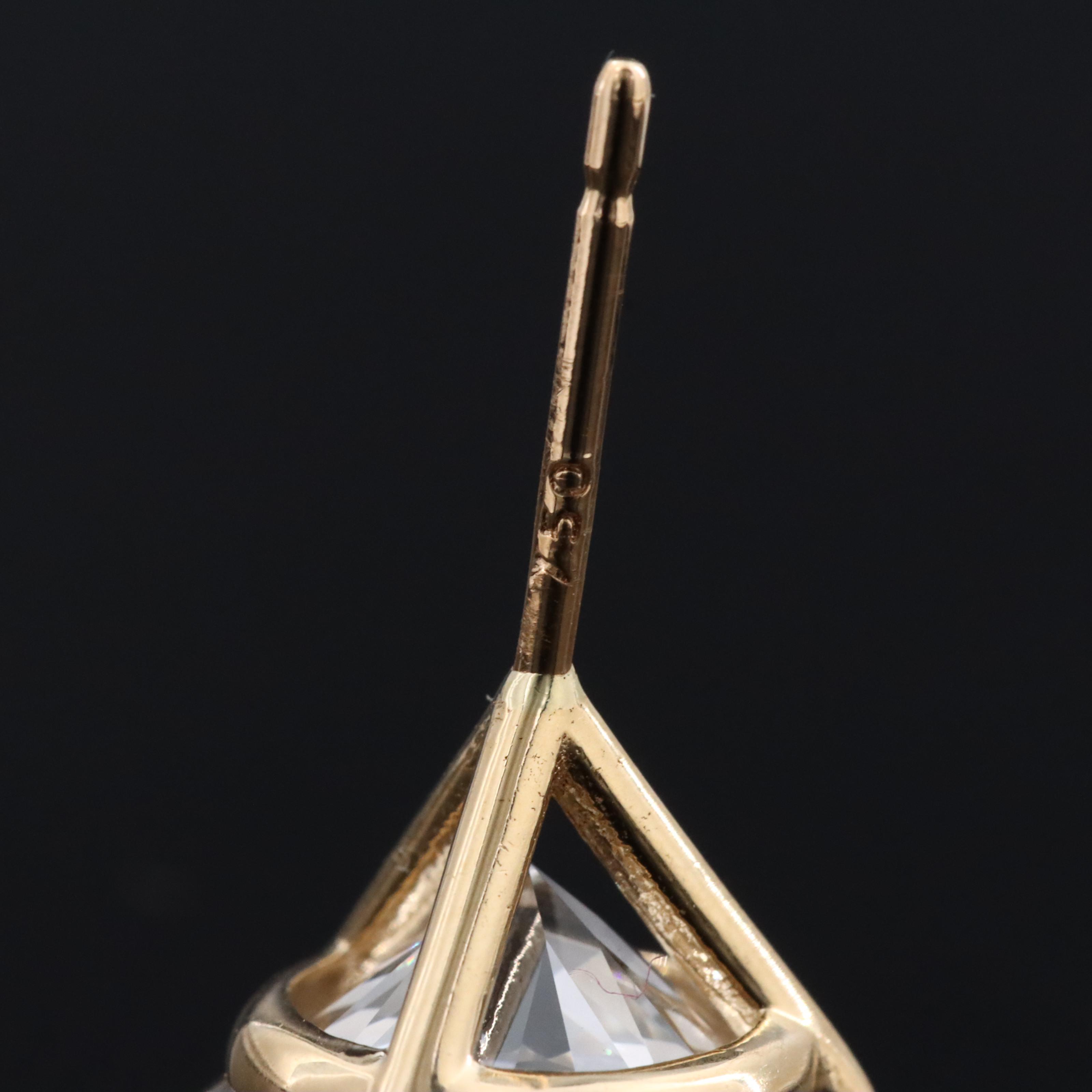 18K 6.00 CTW Lab Grown Diamond Solitaire Stud Earrings