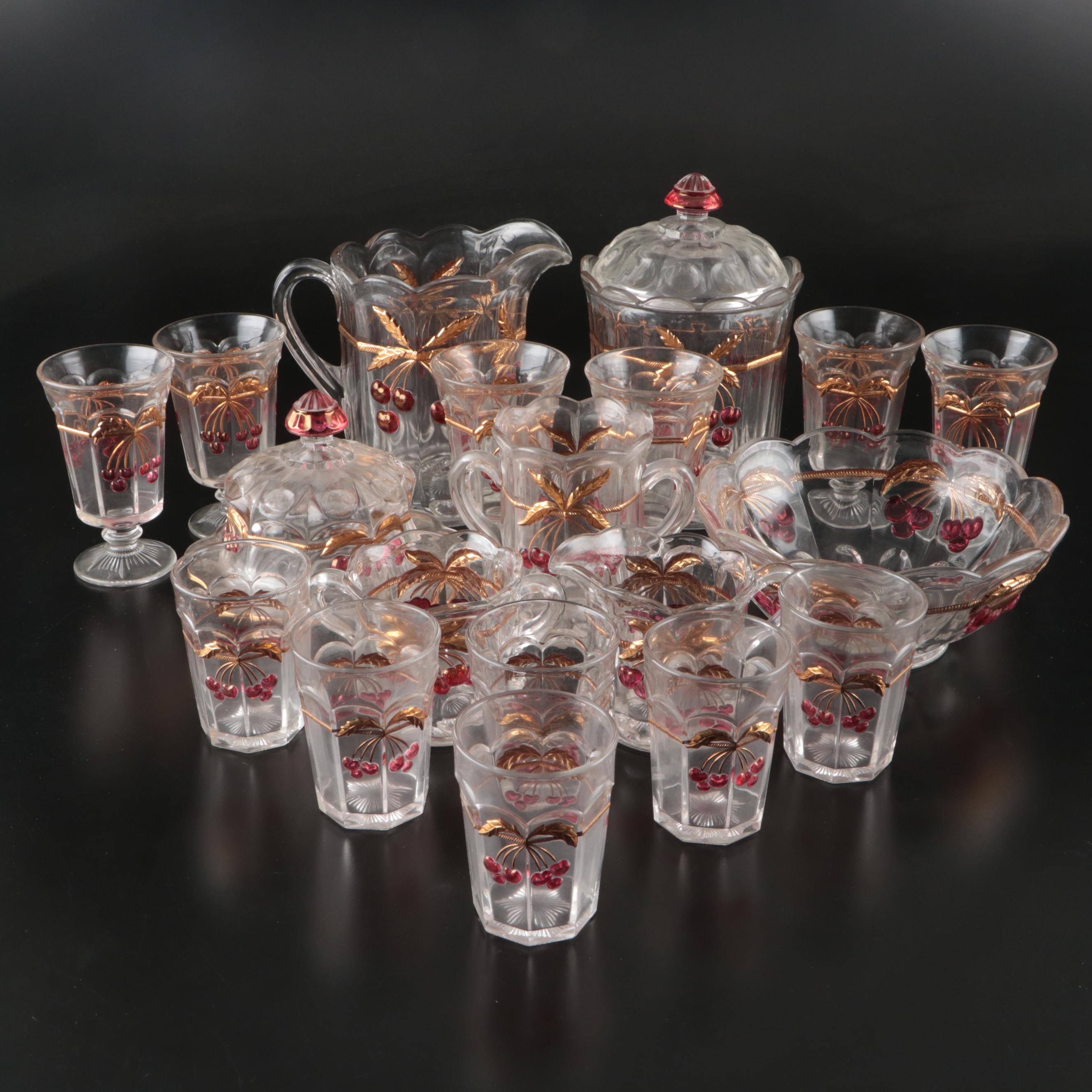 Mosser Northwood Cherry and Cable Lemonade Set and Tableware