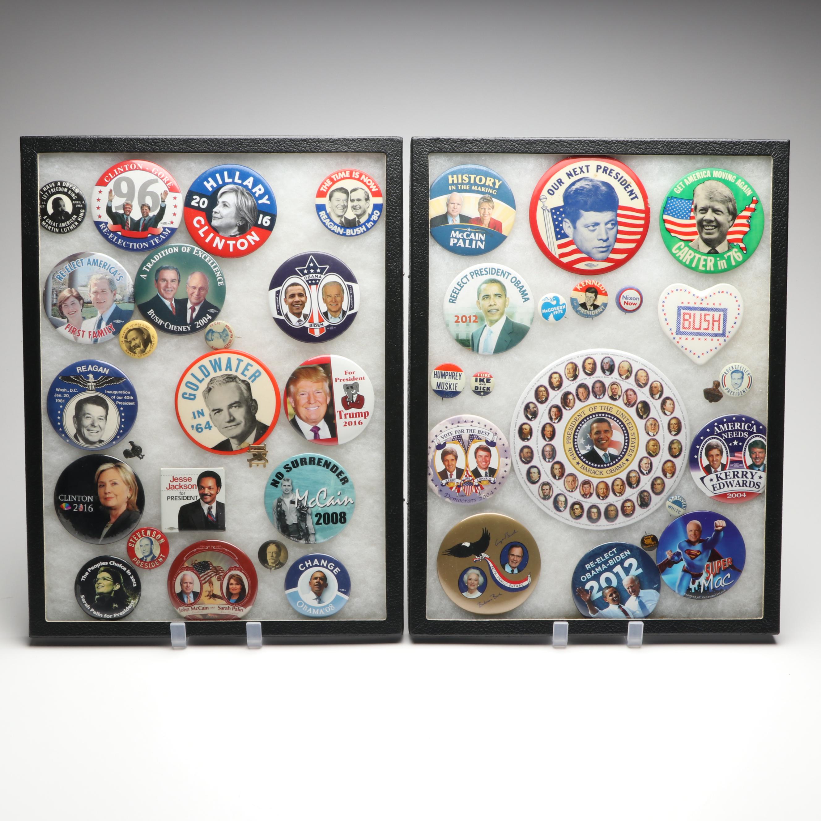 Barack Obama, John F. Kennedy and More Political Pinbacks