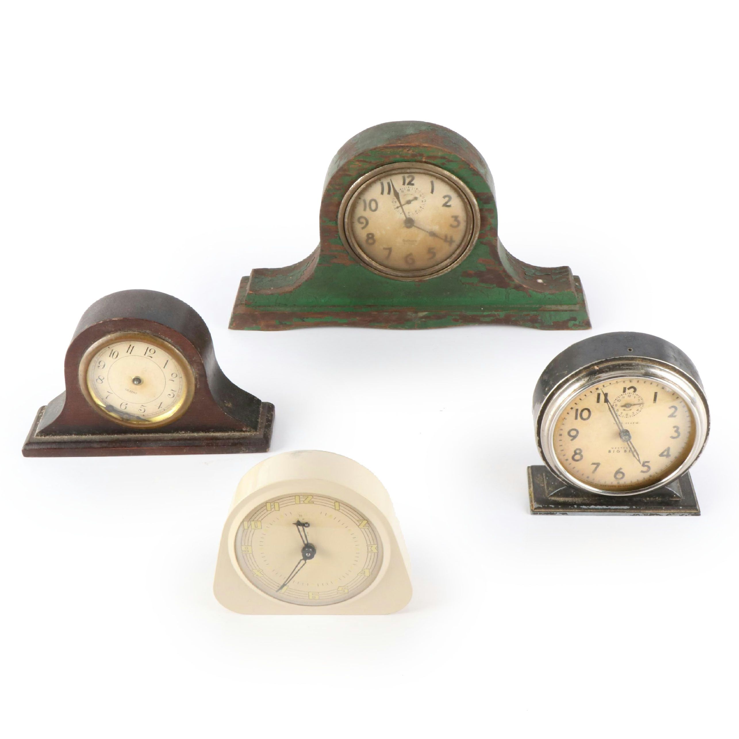 Westclox Big Ben Alarm Clock with Gilbert and Reveille Mantel Clocks